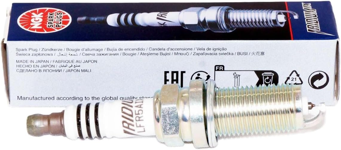 NGK Iridium IX Spark Plug LFR5AIX-11 (4 Pack) Compatible With TOYOTA CAMRY LE 2010-2014 2.5L/2494cc - Image 2