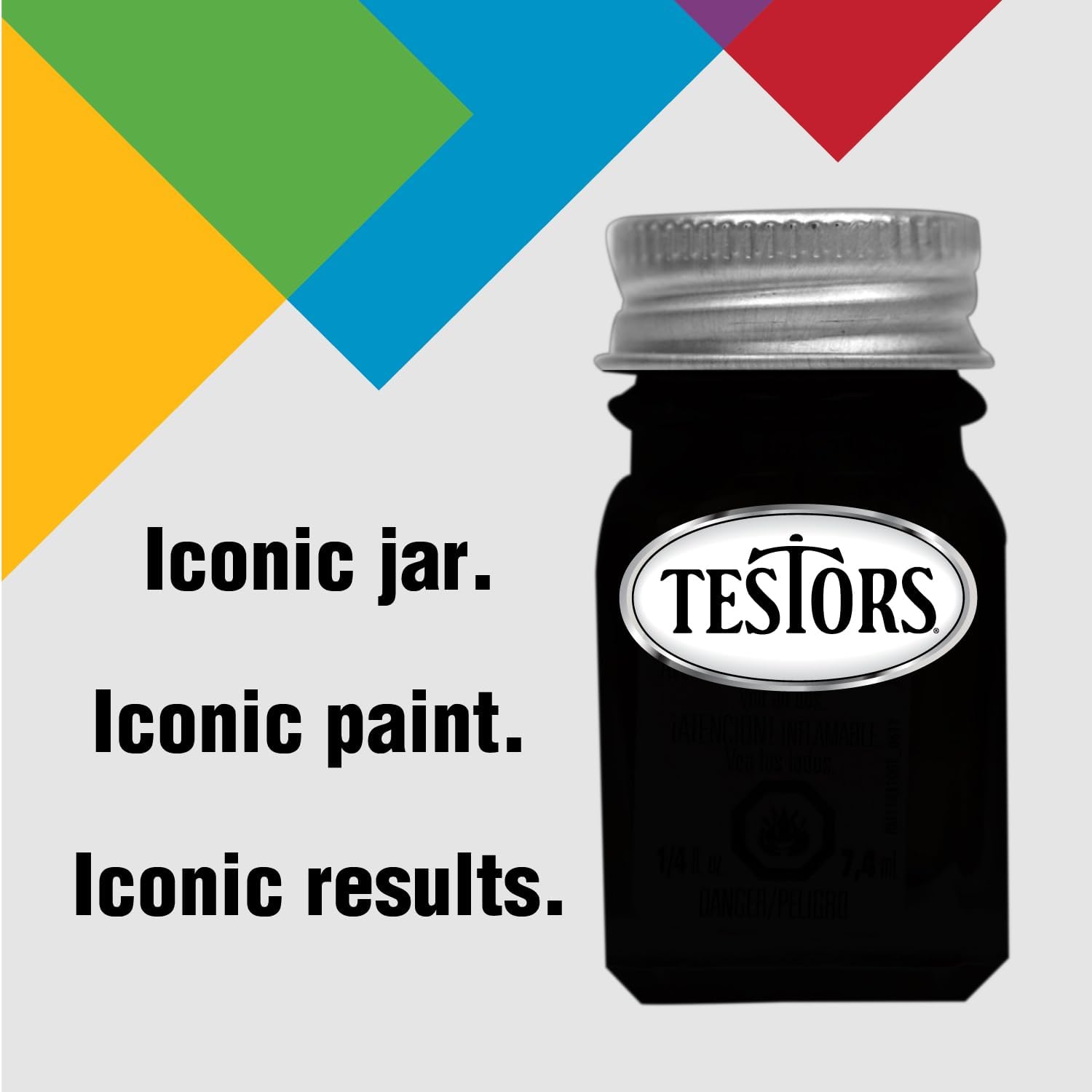 Testors 1149TT Enamel Paint, 0.25 Oz, Flat Black - Image 6