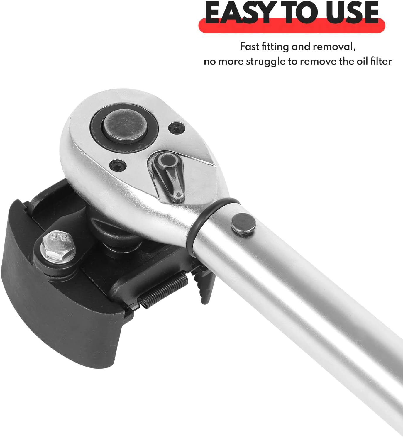 BILITOOLS Universal Oil Filter Wrench Removal Tool Adjustable, 60-80mm (2.36-3.15 inch), 1/2" Drive - Image 7