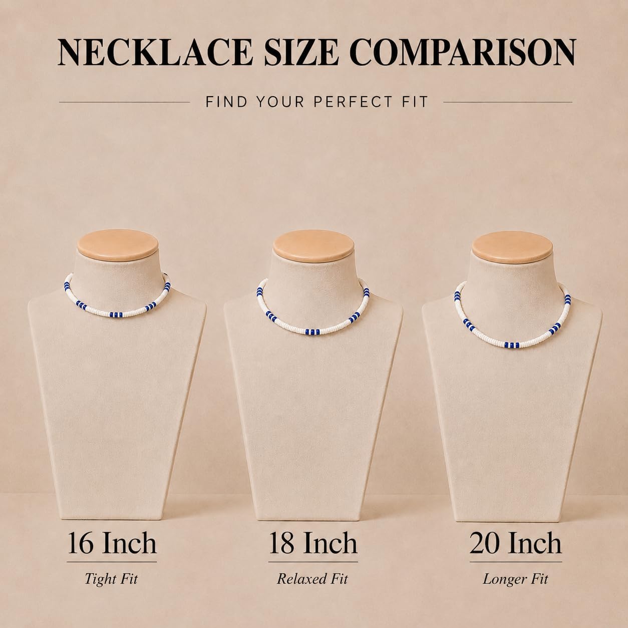 Native Treasure 5mm White Clam Heishi Puka Shell Necklace for Men and Women, Blue Coconut Bead Accents, Surfer Beach Style Jewelry, Handmade in the Philippines, Stainless Steel Cable Wire - Image 2