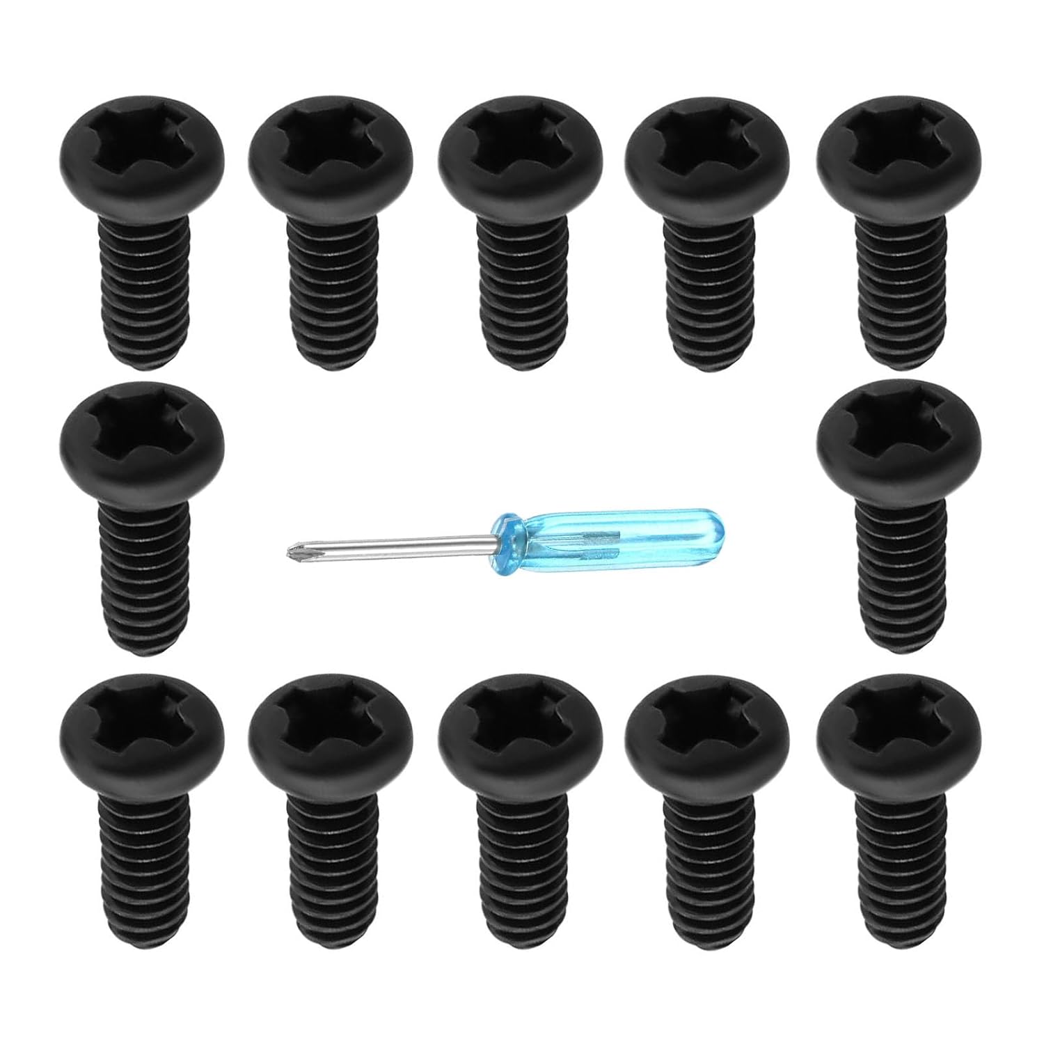 Replacement Key Fob Screw M2 x 5mm Stainless Steel Screw, Replacement Part 35116-SDA-A11 Compatible with Honda Key Remotes Since 2003 Black-12 PCS