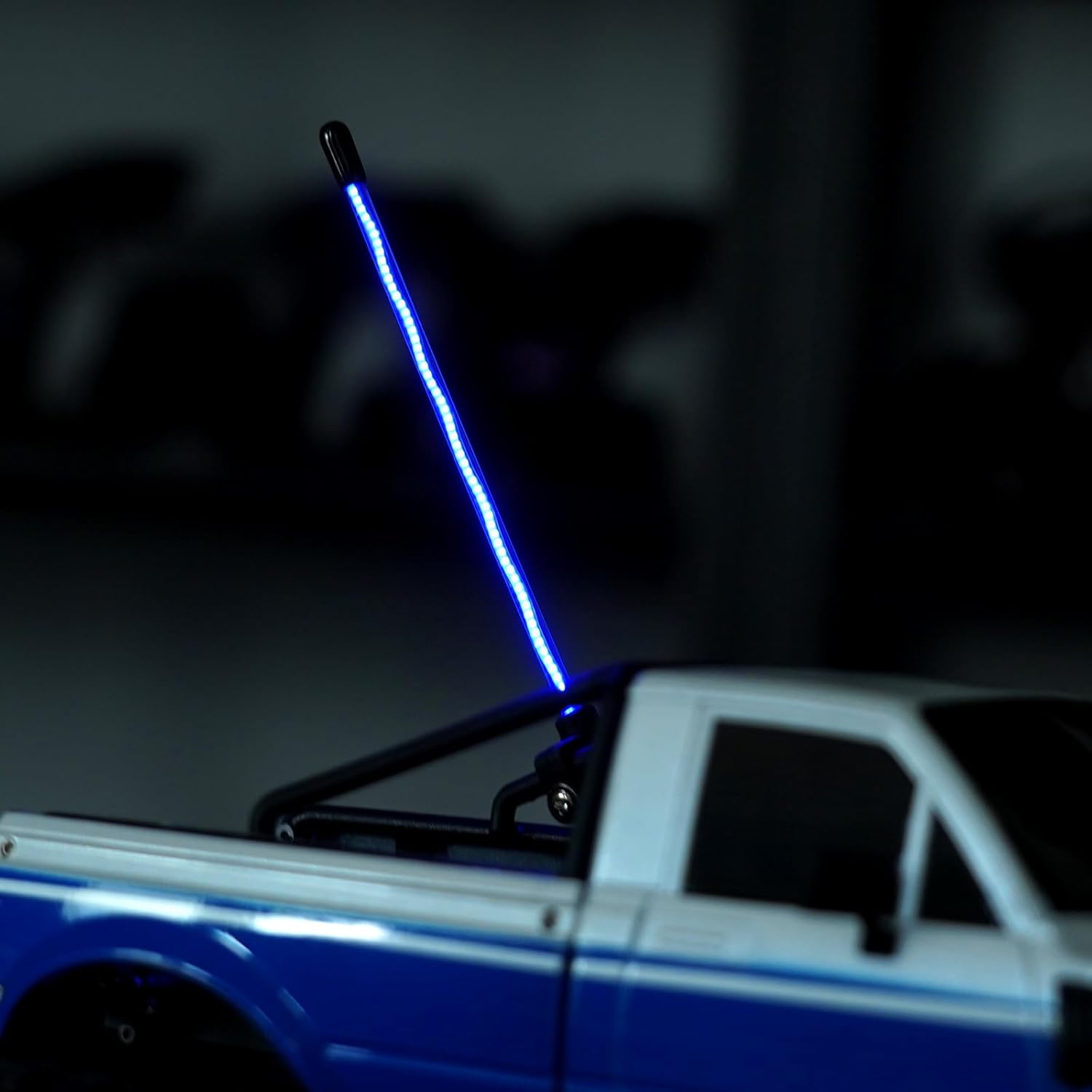 INJORA 2PCS LED Whip Light Side Fixed for 1/18 SCX24 1/24 RC Crawlers(Ice Blue) - Image 7