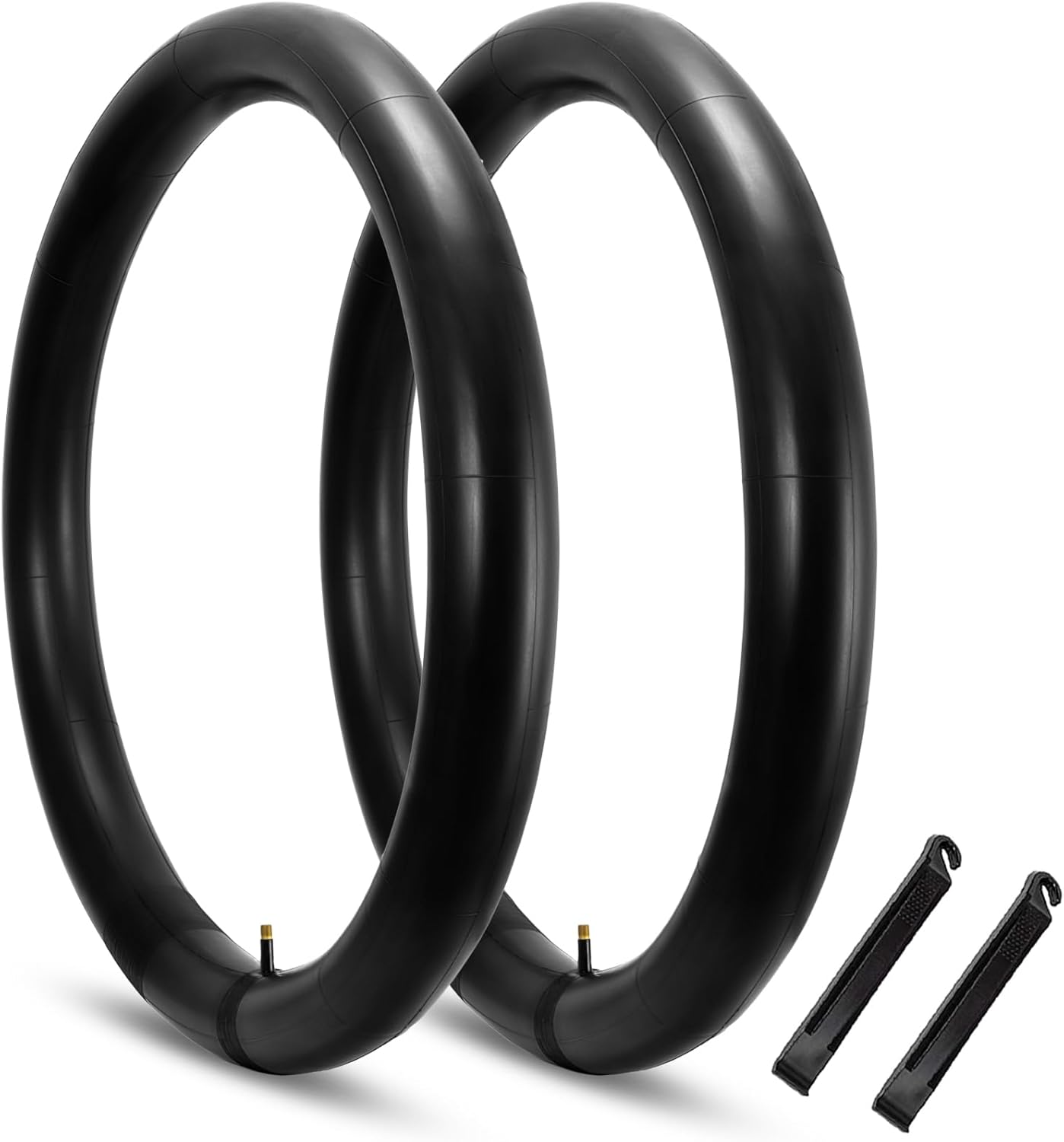 Hycline Fat Bike Inner Tube: 20/26x3.0-4.0 Inch 2-Pack Electric Fat Tire Tubes AV 32mm Schrader Valve, Premium Butyl Rubber Puncture Resistant Replacement Tubes with 2 Tire Levers - Image 6