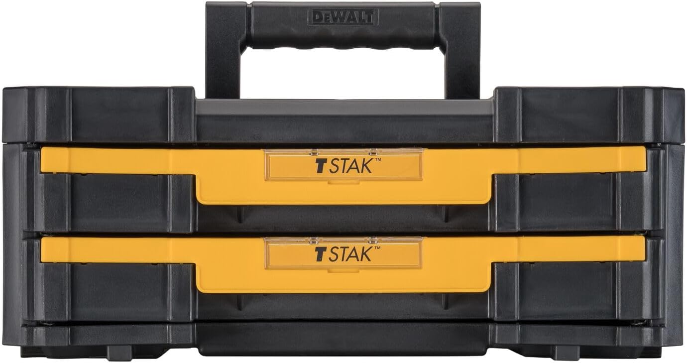 DEWALT TSTAK Tool Storage Organizer with Double Drawers, Holds Up to 16.5 lbs. (DWST17804) - Image 2