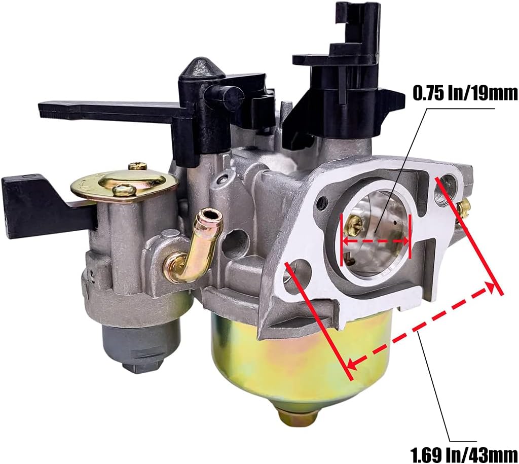 Carburetor Compatible with Coleman Powersports 196cc CT200U CT200U-EX Trail 200 Mini Bike Baja HT65 WR65 Carb with Gaskets Fuel Line Filter - Image 3