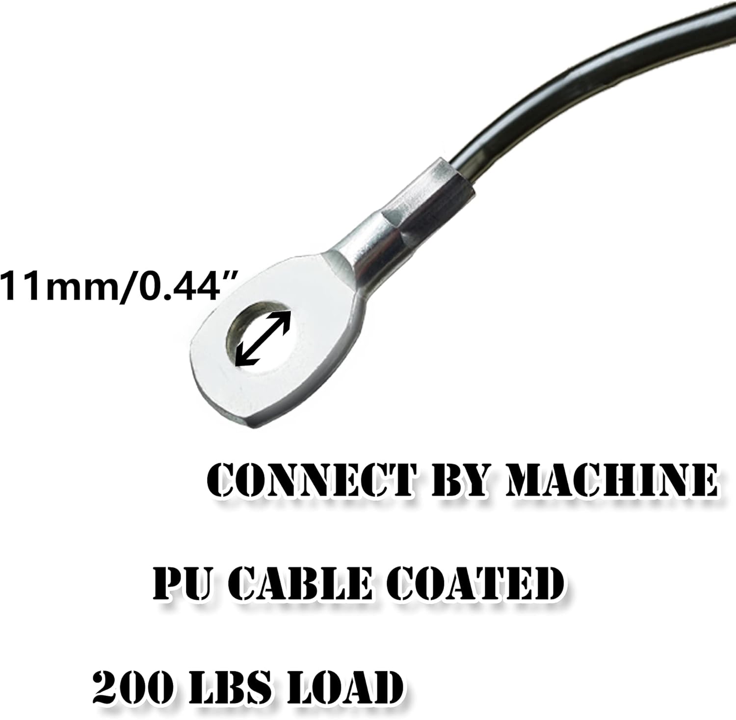 J Bryant Fitness Gym Replacement Cable Fitness Pulley Thick 5mm Heavy Duty Steel Wire Rope for Home Gym Cable Pulley Machine Accessories - Image 3