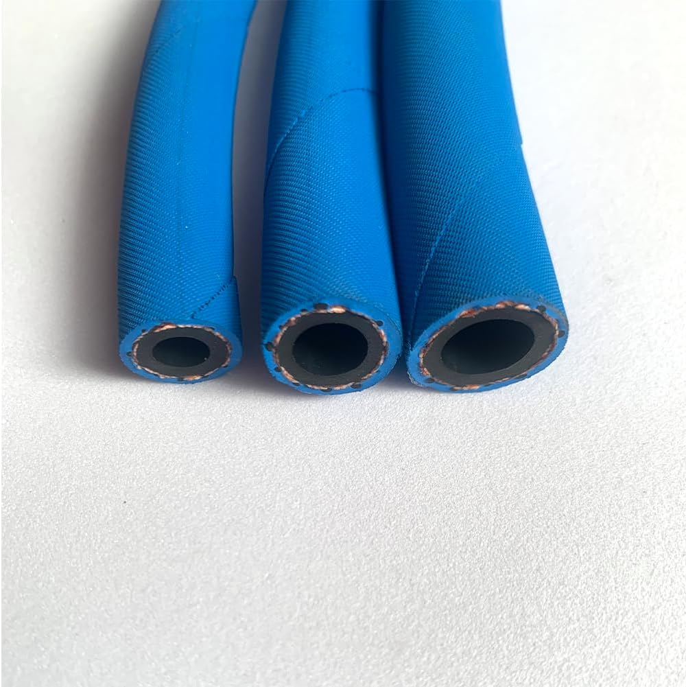 Fuel Line Hose 5/16" inch,5AN High Pressure Hose 2.8Mpa 400PSI 8mm 5FT for Fuel Systems Engines Tube Hose Blue Multiple Size Options (Attached Hose Clamp) - Image 6