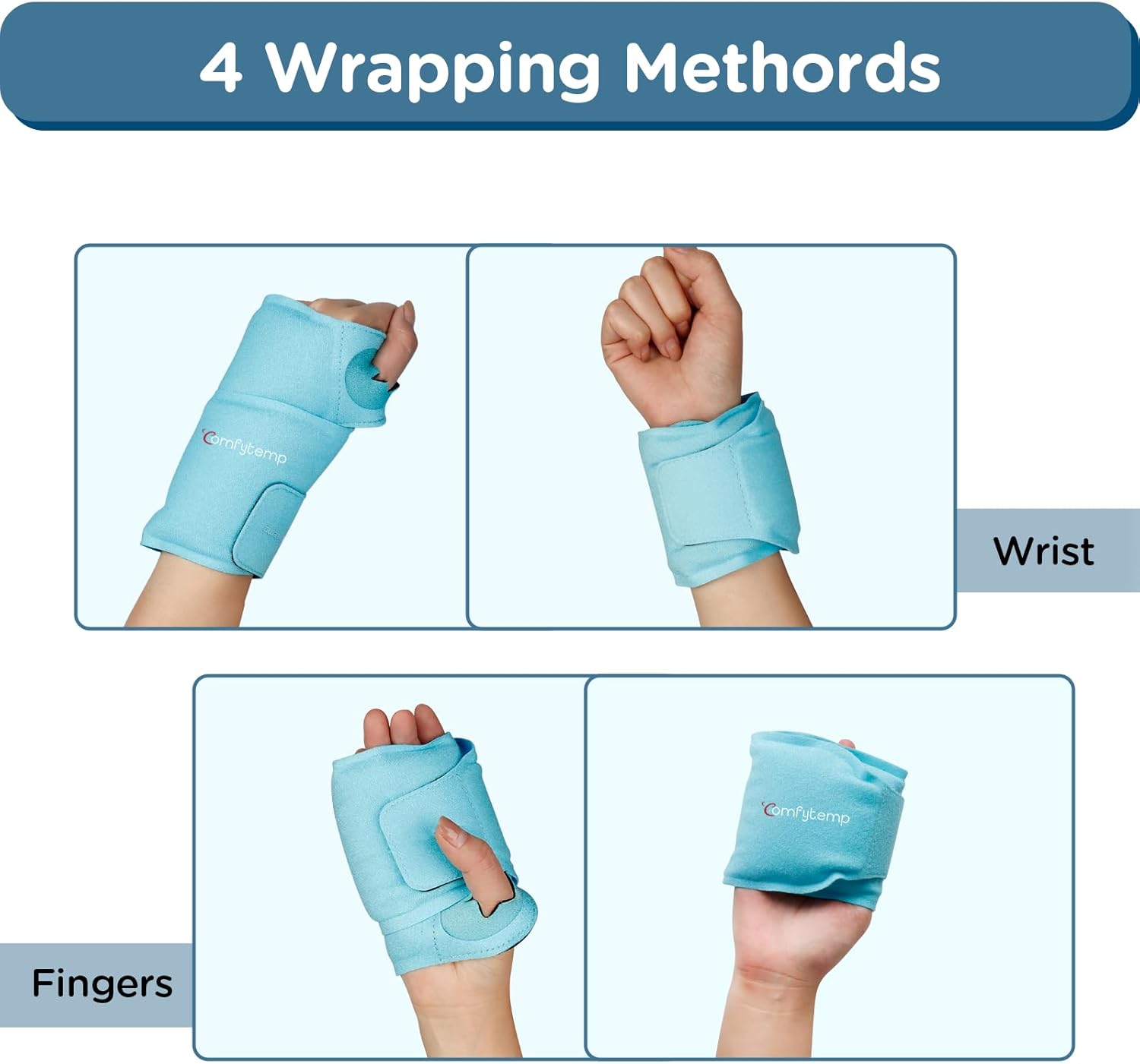 Comfytemp Wrist Ice Pack Wrap for Carpal Tunnel Relief, FSA Eligible Items Only List, Wrist Brace for Hand Pain, Gel Ice Packs for Injuries Reusable, Hot Cold Compression Glove for Tendonitis - Image 7