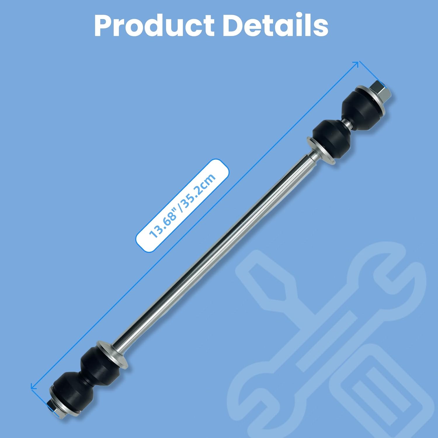 2Pcs K700633 Rear Sway Stabilizer Bar End Link Fit for Buick 2008-2017 Enclave, for Chevrolet 2009-2017 Traverse, for GMC 2017 Acadia Limited, 2007-2016 Acadia, for Saturn 2007-2010 Outlook - Image 5