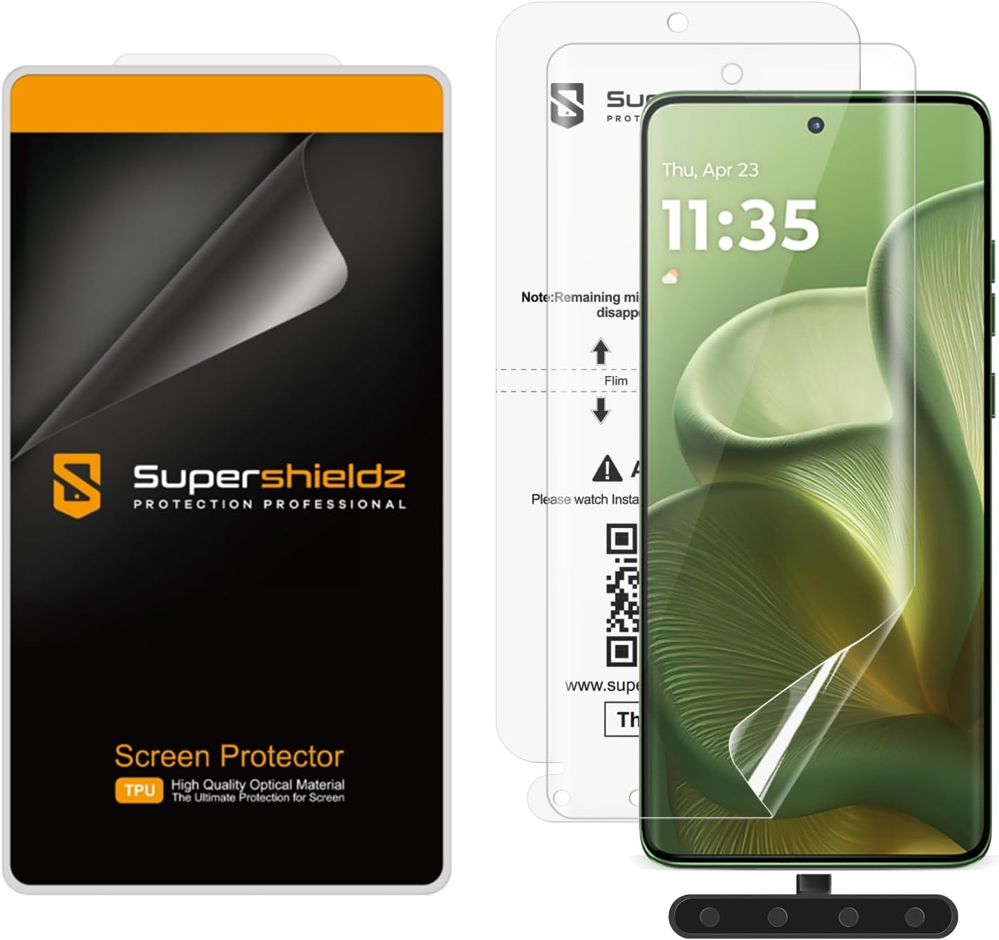 Supershieldz (2 Pack) Designed for Motorola Edge 2025 Screen Protector, High Definition Clear Shield (TPU)