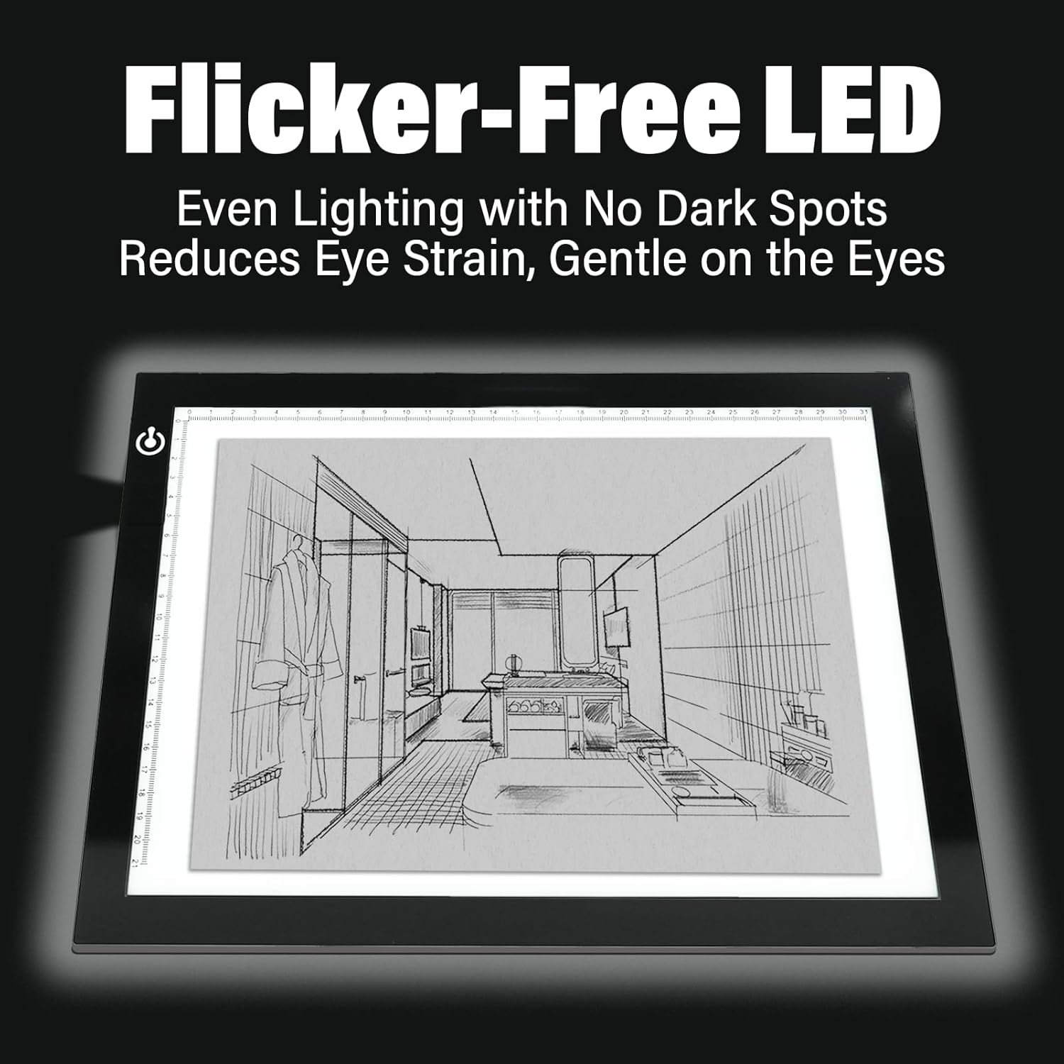 A4 LED Copy Board Tracing Light Box, Adjustable Brightness Artcraft LED Trace Light Pad, USB Power Light Table for Artists, Tattoo Drawing, Animation, Sketching, Stenciling & Diamond Art Painting - Image 4