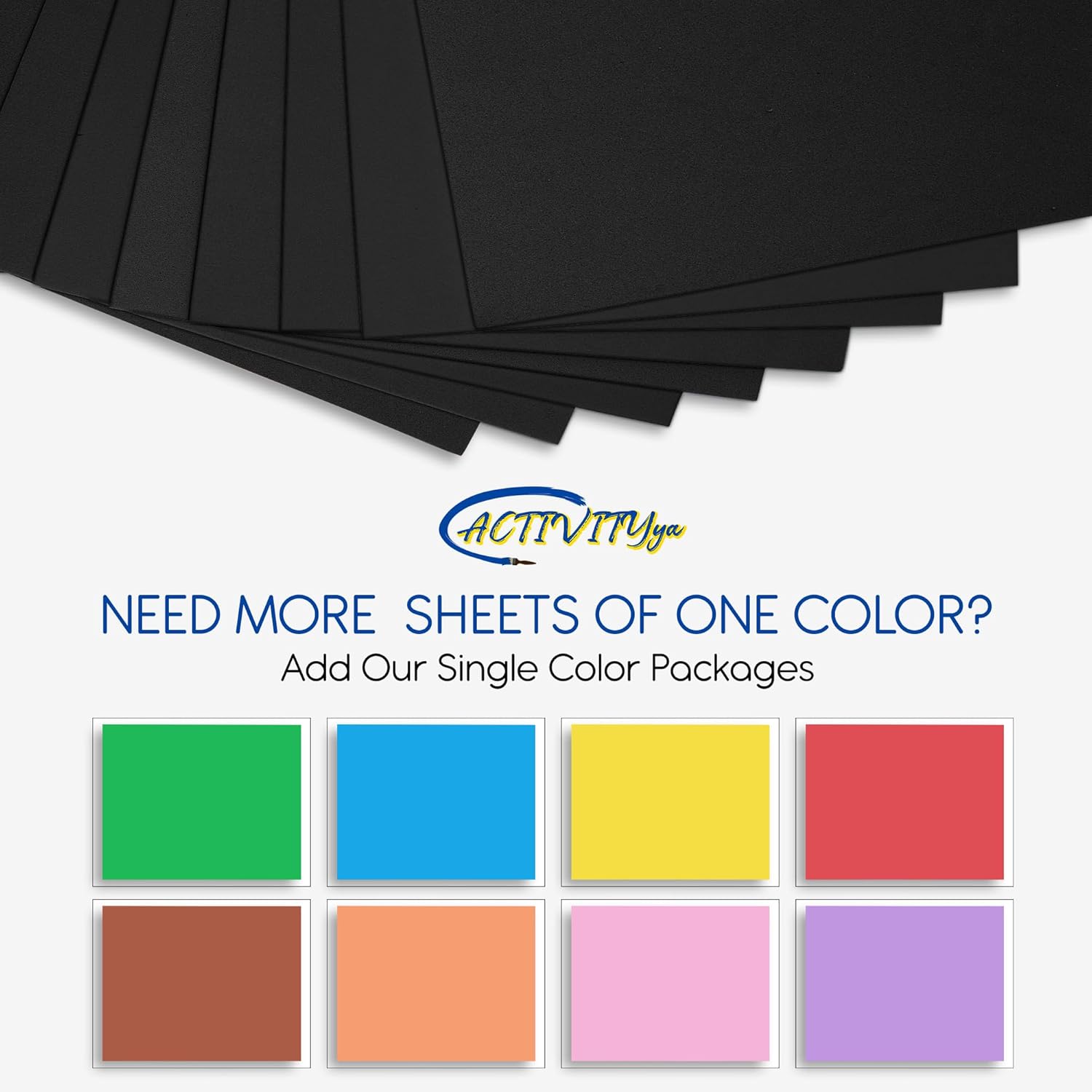 Black EVA Foam Sheets, 6 x 9 Inch, 2mm Thick - Foam Paper for DIY Arts and Crafts, School Projects, and More - 8 Pack - Image 3