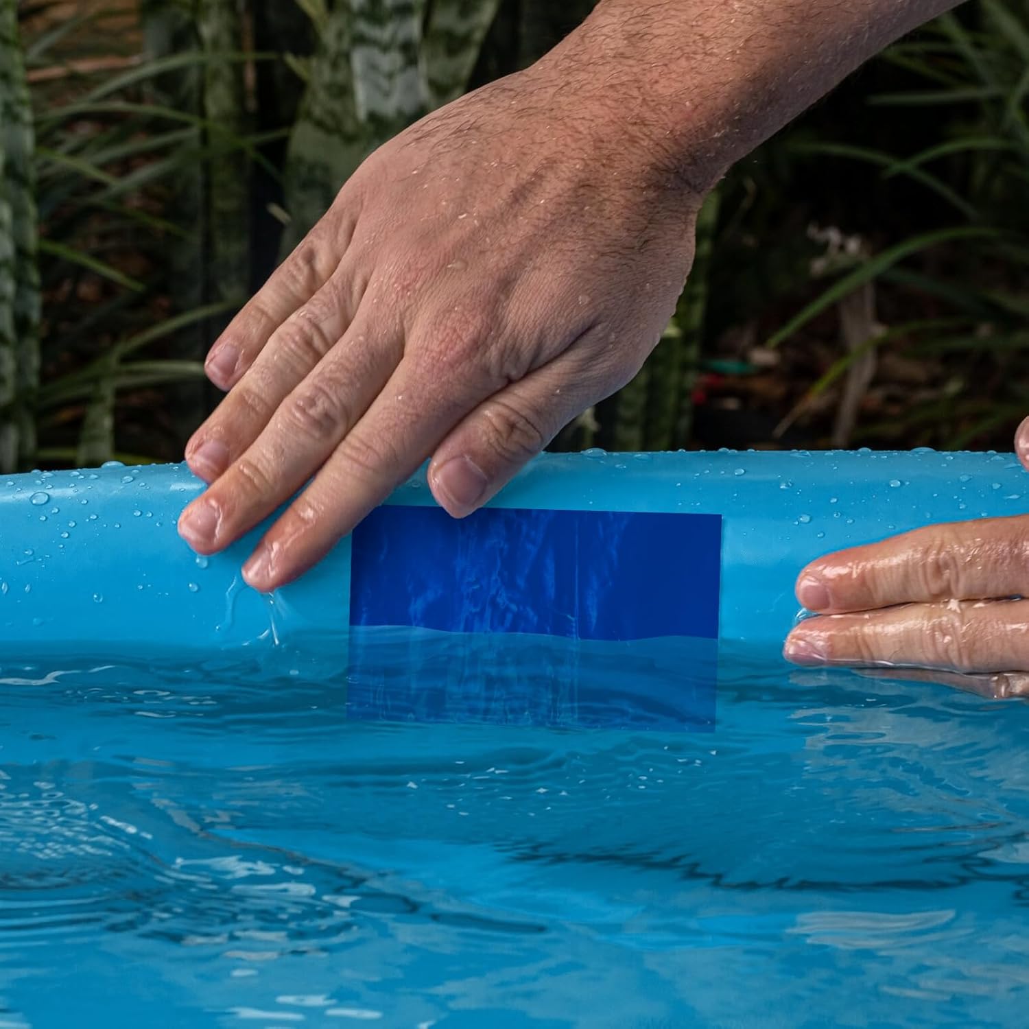 Blue Waterproof Tape for Pools, 4" x 16ft, Heavy Duty Strong Adhesive Pool Cover Tape for Roof Leak Repair, RV Roof, Pipe Sealing, Awning, HVAC, Marine - Image 6