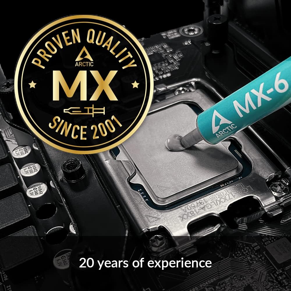 ARCTIC MX-6 (2 g) - Ultimate Performance Thermal Paste for CPU, Consoles, Graphics Cards, laptops, Very high Thermal Conductivity, Long Durability, Non-Conductive - Image 5
