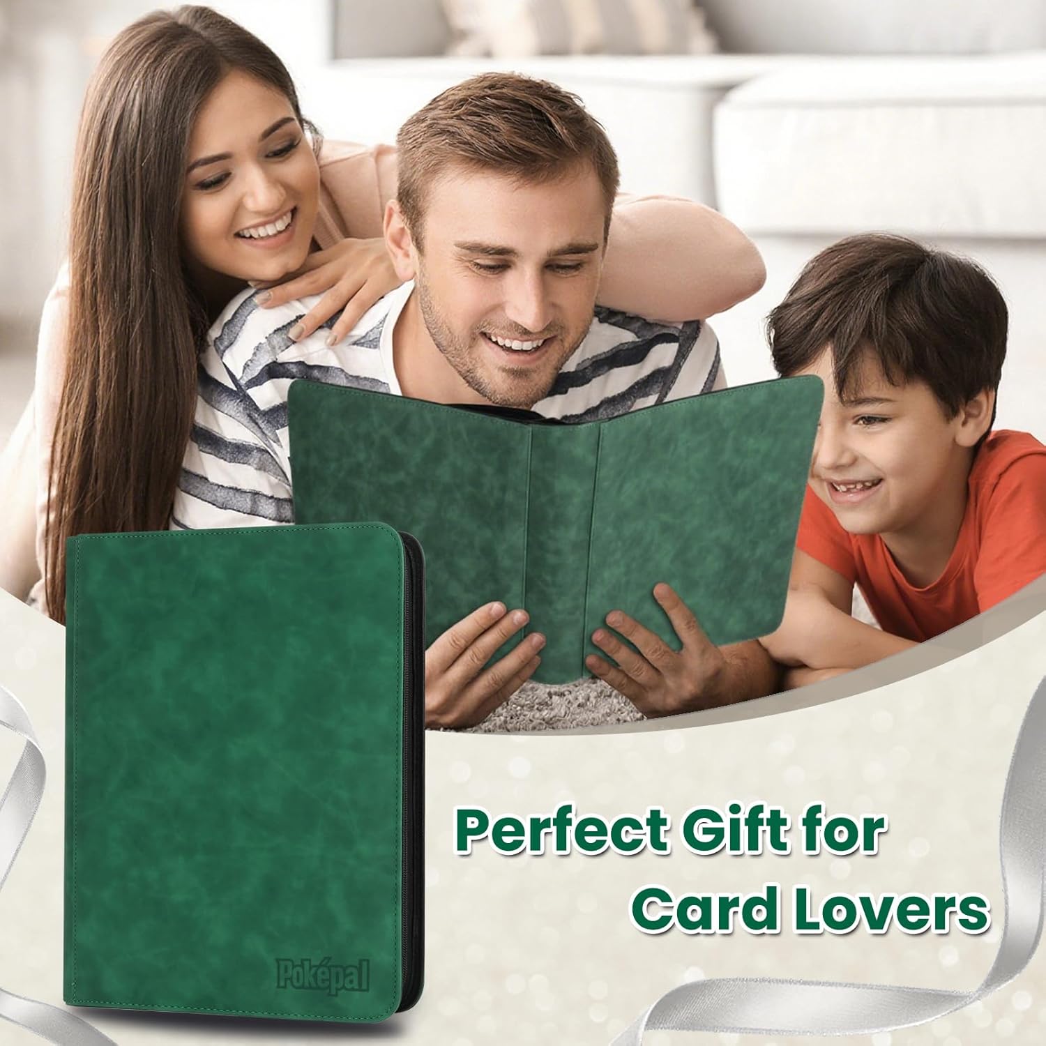 Top Loader Card Binder with Sleeves 9 Pocket Holds 252 Top Loaders Storage, Trading Cards Collector Album, Sports Cards YGO MTG TCG, Collection Folder (FOR TOP LOADERS ONLY), Dark Green - Image 7