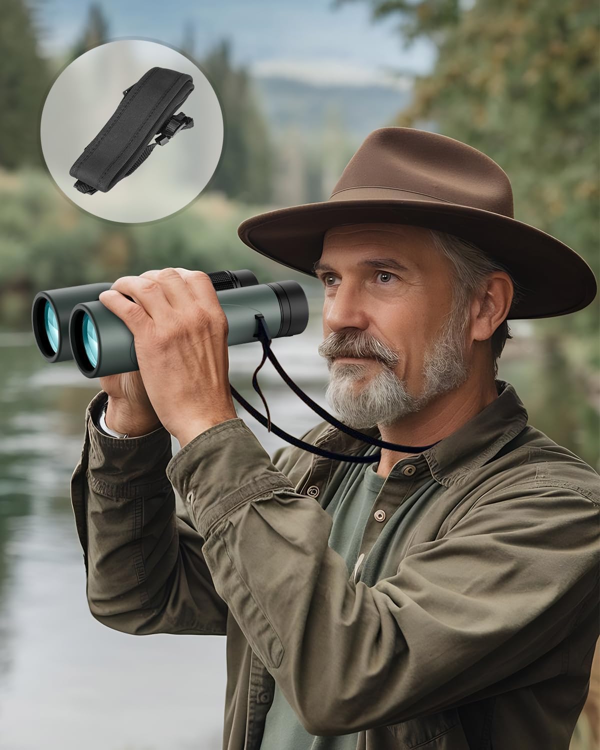 15x52 HD Binoculars for Adults High Powered - Large & Bright View, Lightweight, IPX7 Waterproof-Binoculars for Hunting Bird Watching Travel,Hiking, Travel, Cruise, Sports with Phone Adapter - Image 5