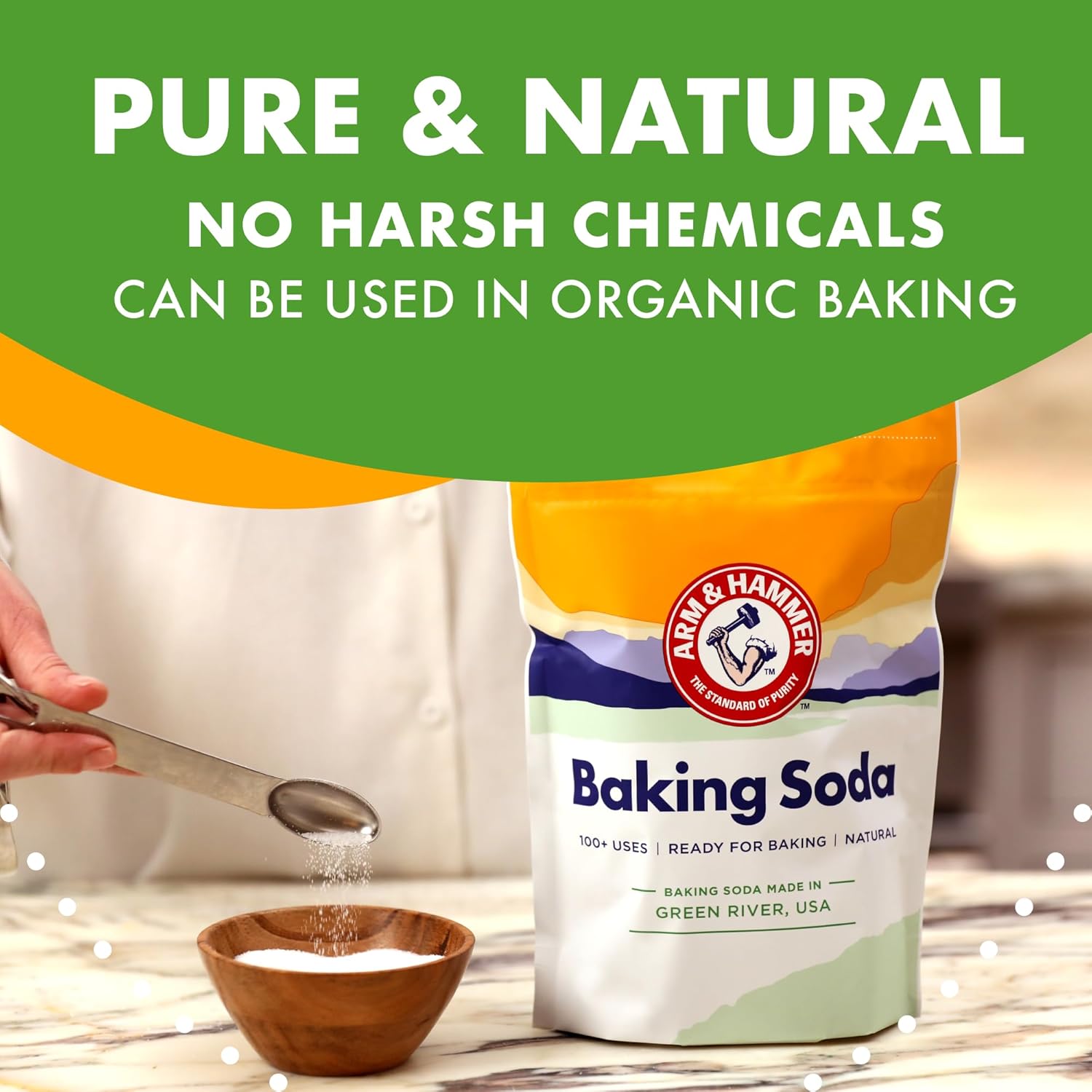 Arm and Hammer, Baking Soda, 43.2 Ounce - Image 2