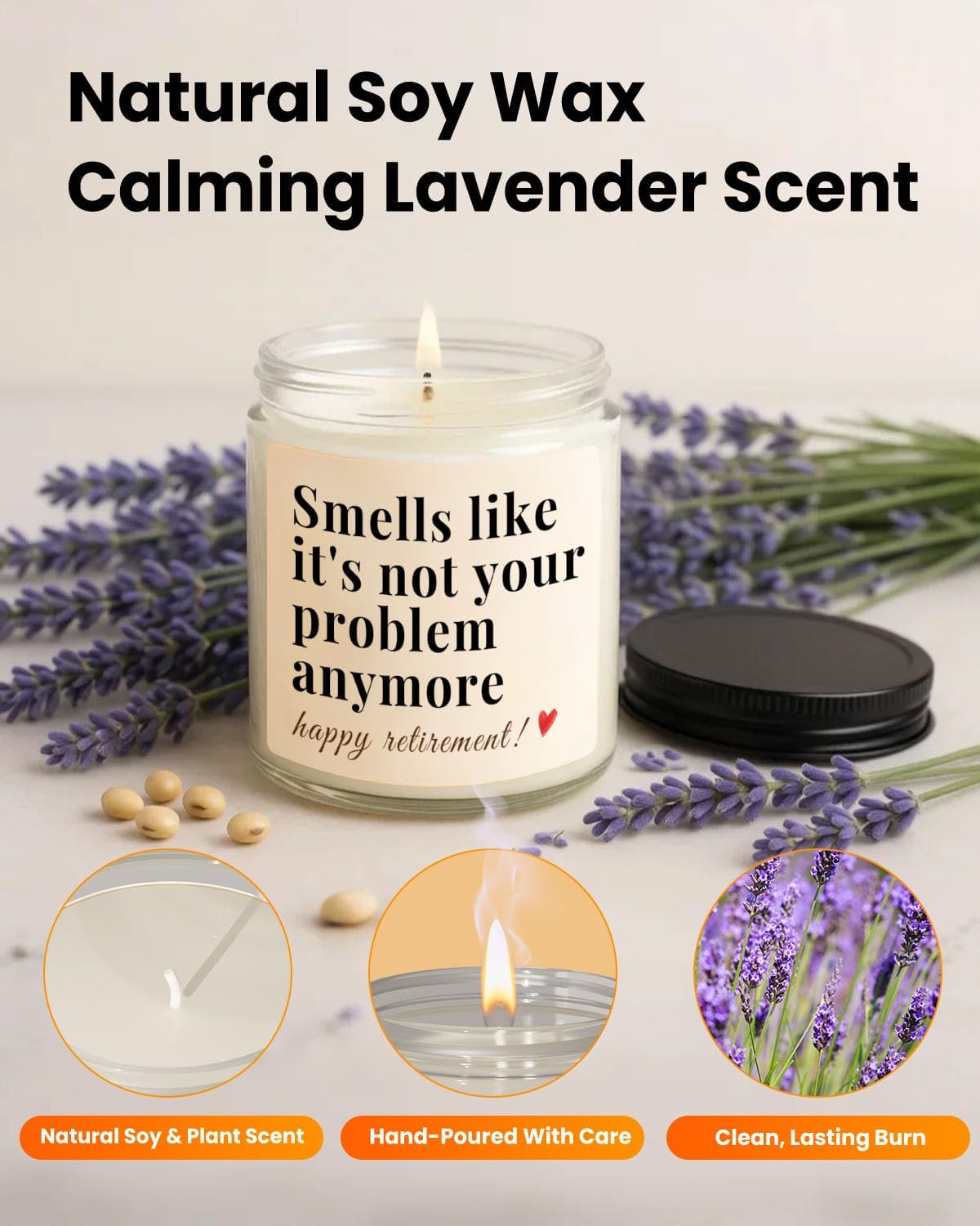 Retirement Gift for Woman, Men, Funny Retired Candle, Happy Farewell Party Decorations 2026, Best Retirement Gifts for Women, Men, Friends, Coworker, Teacher, Boss, Nurse, Colleague, Staff - Image 4