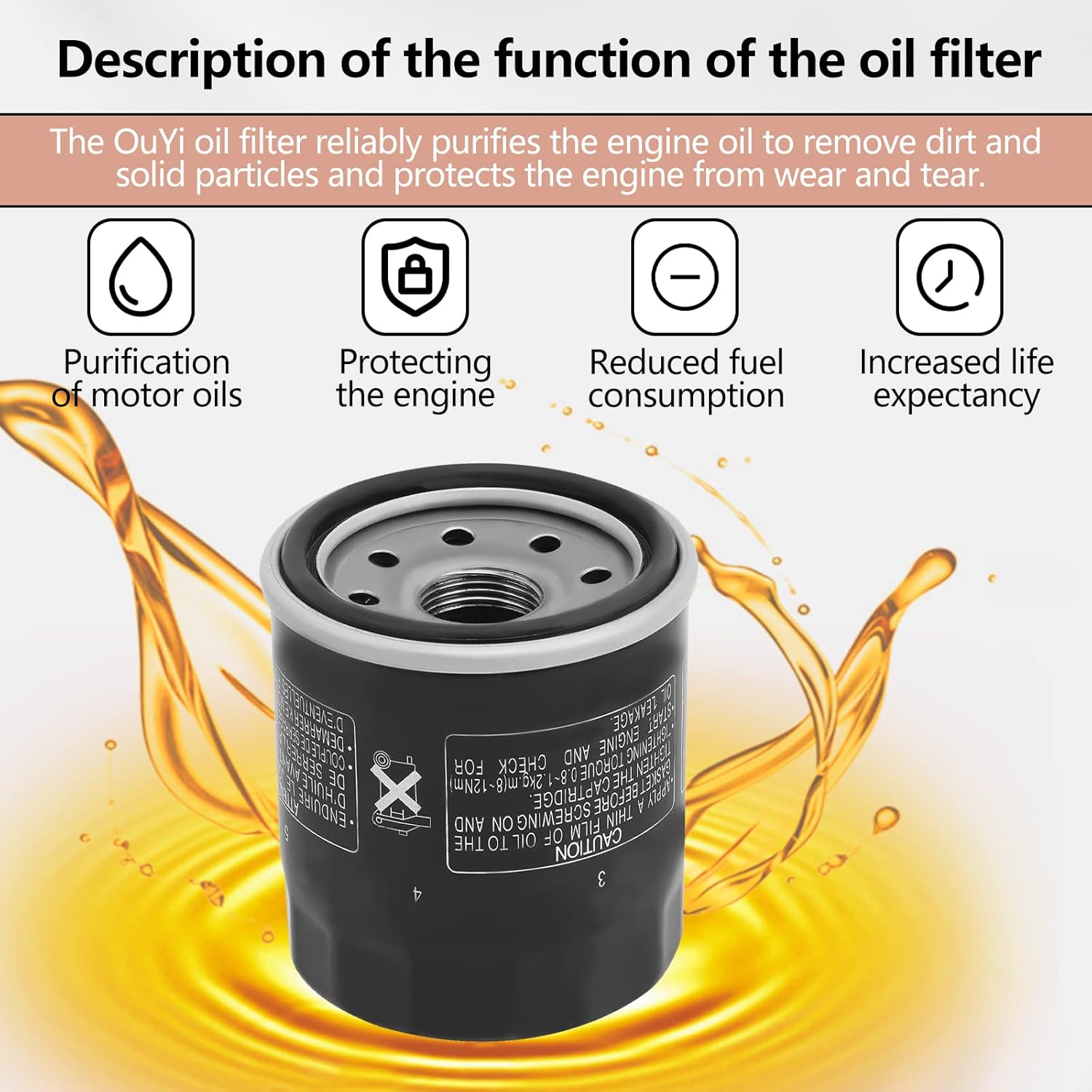 3pcs Oil Filter 2520799 3084963 Replacement for Polaris Sportsman 500 450 400 335;Ranger 400 500;Trail Boss 330;Trailblazer 330;Scrambler 500;Magnum 325 330 425 500; Xplorer 400 500; Xpedition 325 425 - Image 4