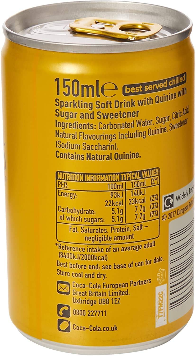 Schweppes Indian Tonic Water 150ml (Pack of 12) - Image 4