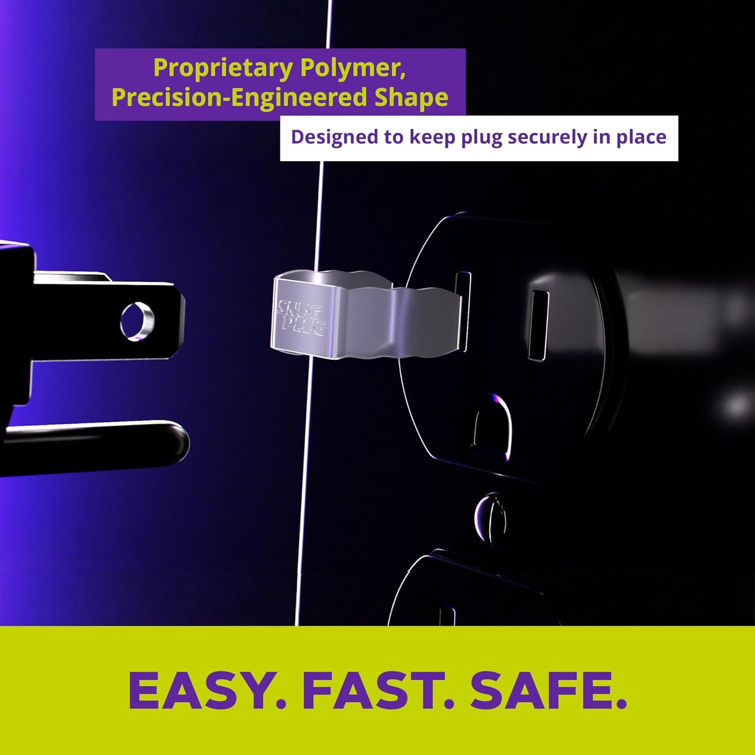 Loose Outlet Plug Fix & Outlet Insert | Prevent Plug from Being Unplugged & Save Money On Electricians – Clear Plastic Plugs for Outlets Keep Loose Plugs Secure – (25/Pack Clear) - Image 7