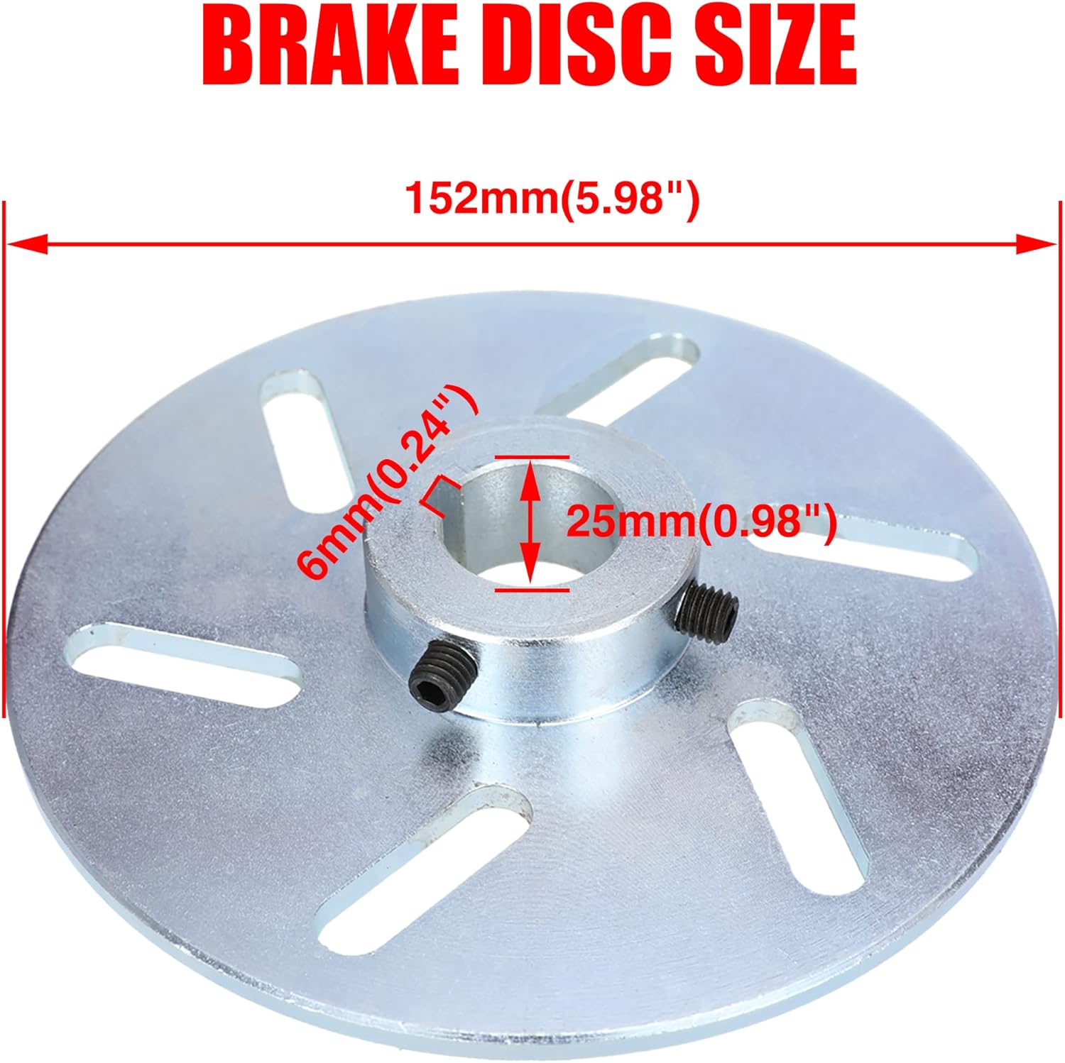 GREHUA Go Kart Brake Kit Compatible with Yerf-Dog Manco 9598 9597 ASW Bristers Airheart MB-1, Mechanical Disc Brake Caliper with Bracket for Predator 212cc 196cc 6.5hp GX160 Drift Trike Go Cart Parts - Image 7