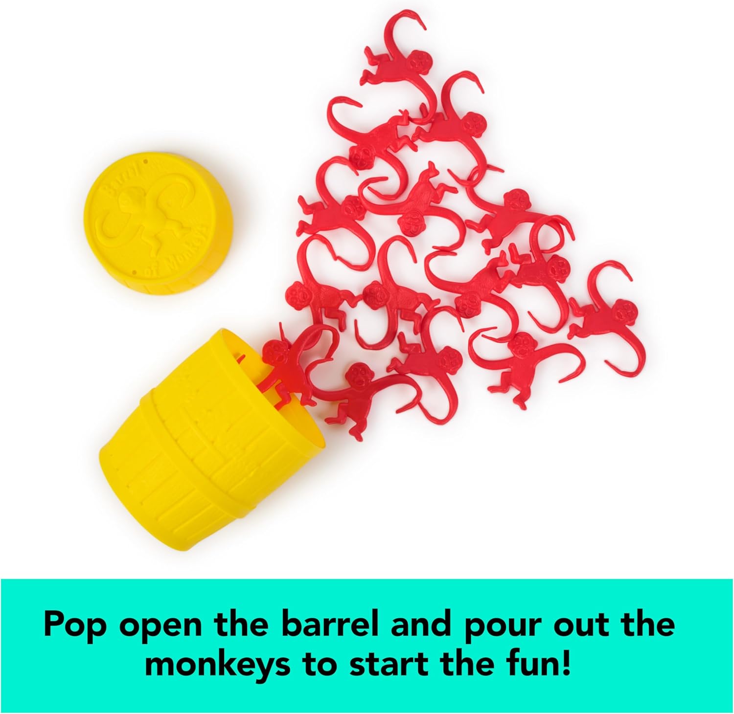Spin Master Games, Barrel of Monkeys, Retro Linking Fun for Preschoolers, Family Games, 1 & Up Players, for Ages 3 & Up - Image 5
