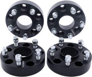 4PC Black 5×4.5 Hubcentric Whe...