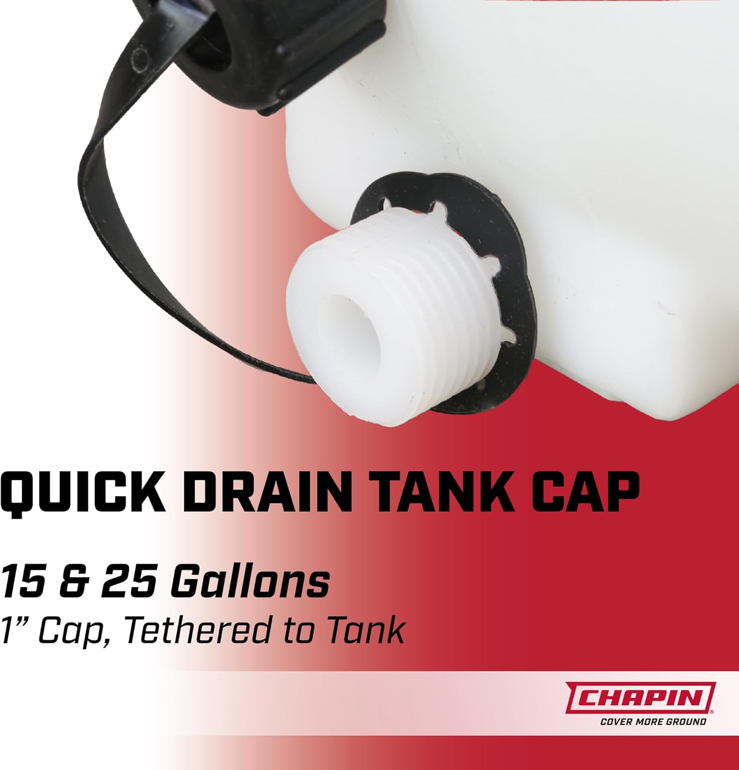 Chapin 97004: 15 Gallon Water Storage Tank, Utility Water Tank, Water Supply, for Farms, Acreage, Gardens, Orchards, Translucent White - Image 2