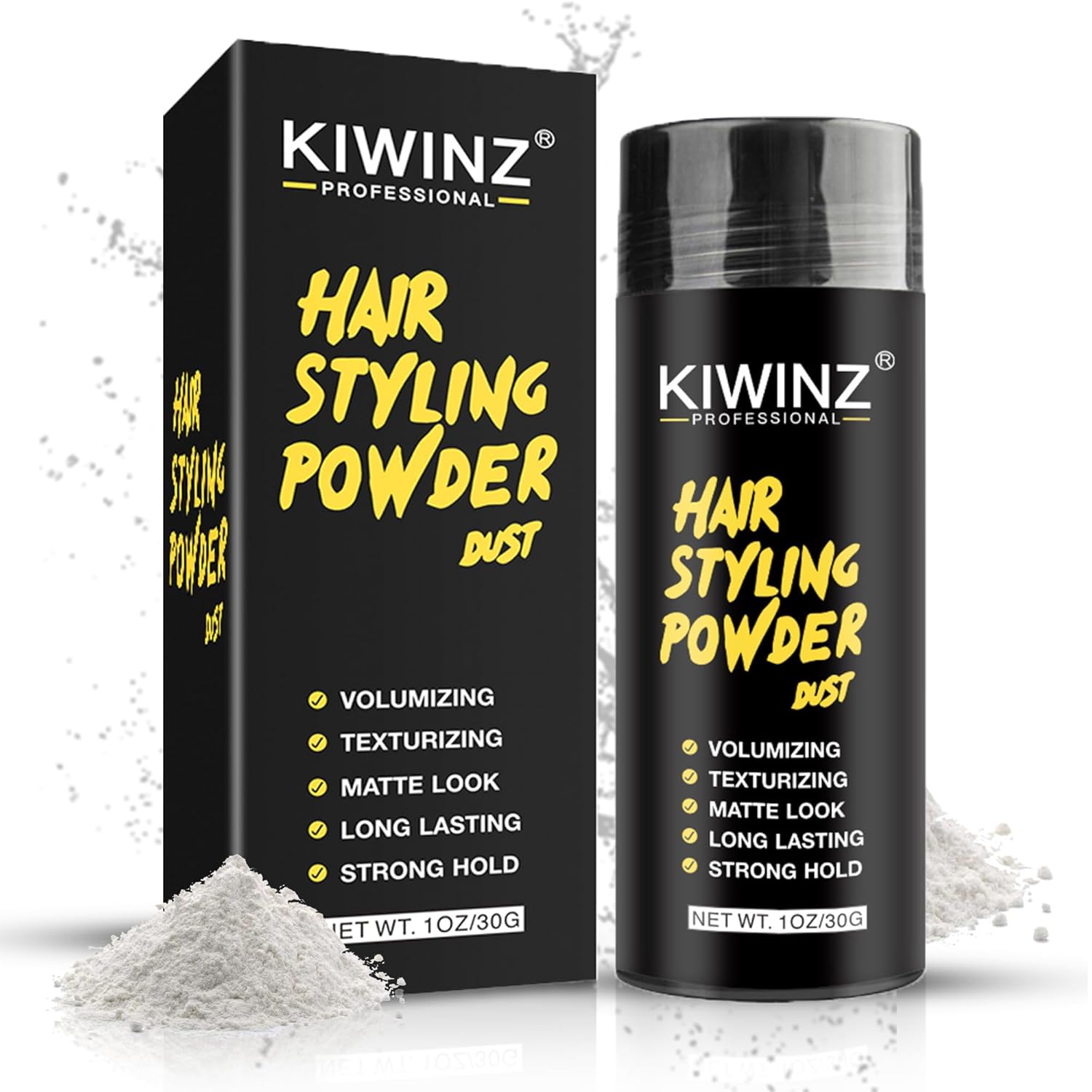 Hair Styling Powder for Men – Natural Look Texture Hair Powder with Matte Finish – Long-Lasting Hold, Adds Volume & Texture, Non-Sticky and Smells Great – 30g