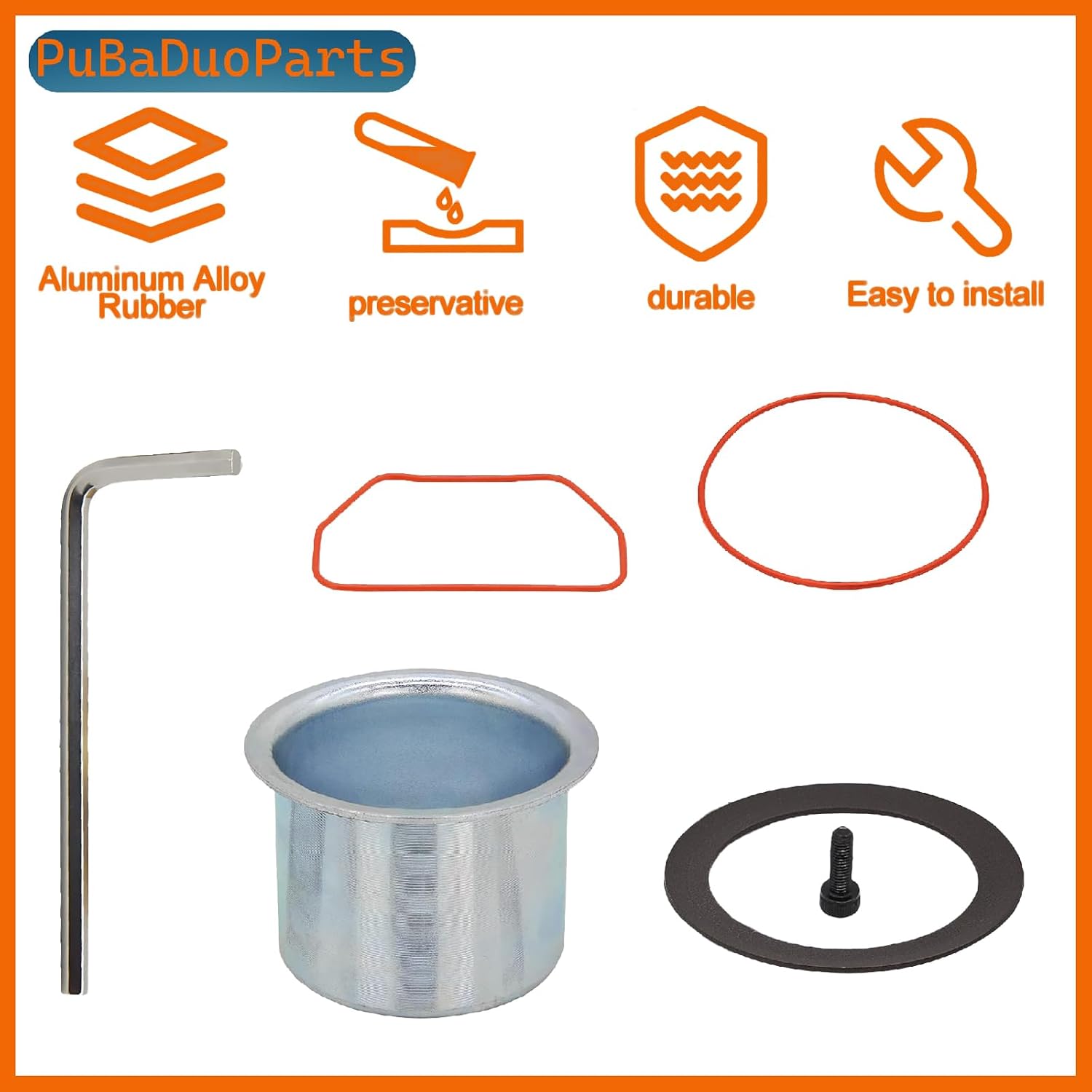 K-0650 Air Compressor Cylinder Sleeve & Compression Ring Kit Compatible with Craftsman, Porter Cable, DeVilbiss Oil-Free Compressor Cylinder, Replaces OEM K-0650, 165080, K-0058, KK-4835(2 sets) - Image 3