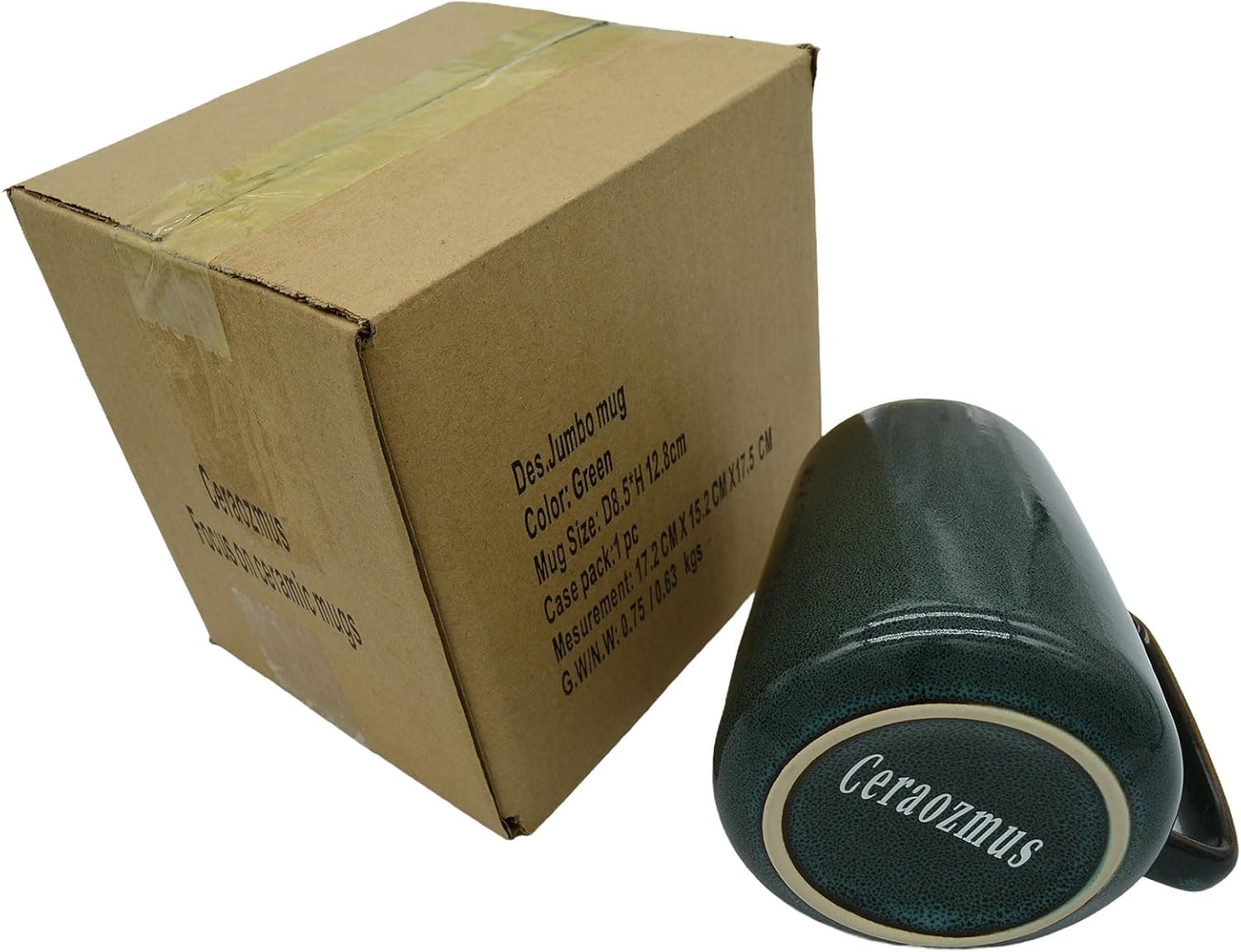 Large Ceramics Coffee Mugs,24 oz,Large Handle Design,Extra Large Tea and Coffee Cup for Office and Home,Microwave and Dishwasher Safe(Color:24 oz green) - Image 9