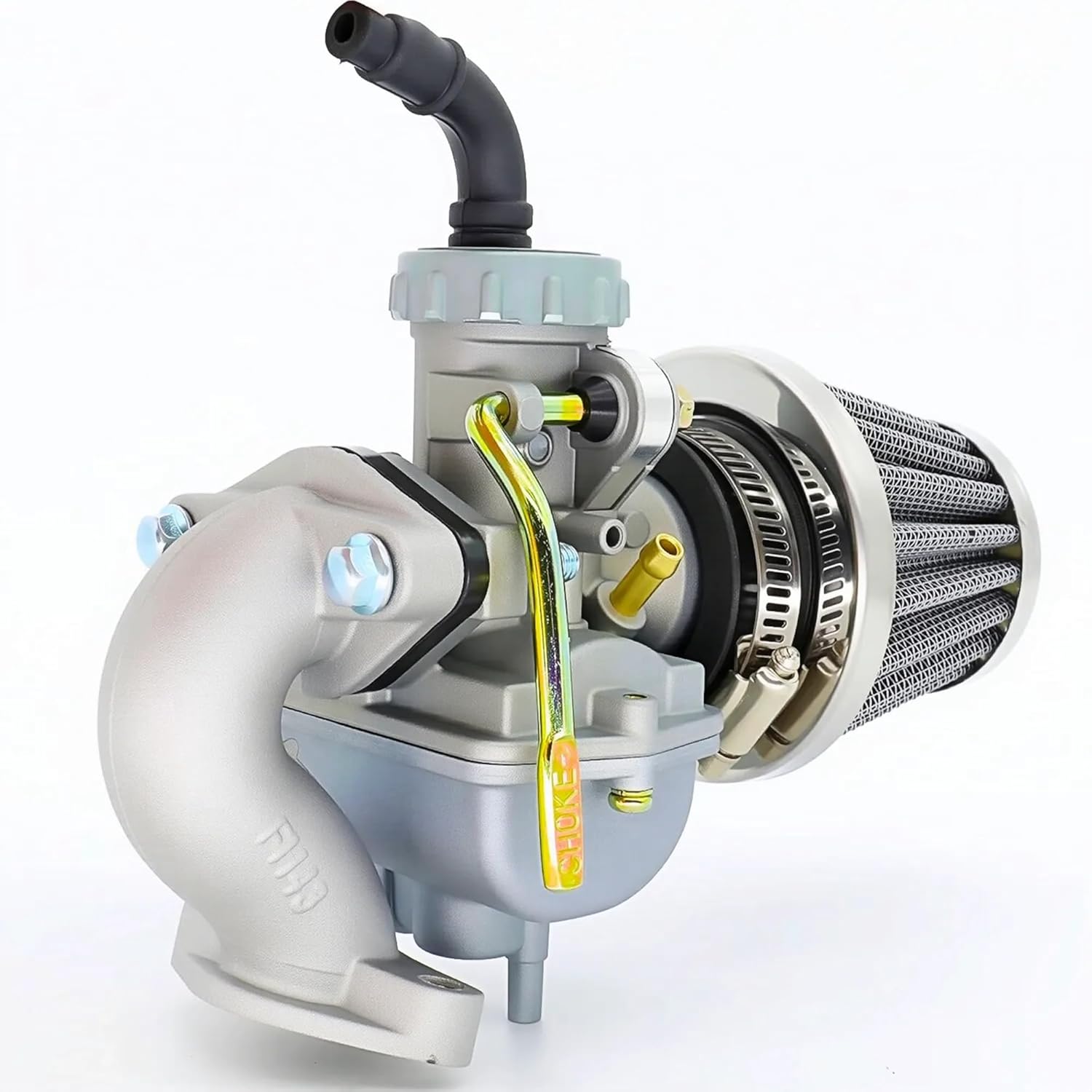 PZ20 Carburetor Kit for 50cc 70cc 90cc 110cc 125cc 4-Stroke Engines, Compatible with Kazuma Baja TaoTao NST SunL Chinese Quad ATV Go Kart Dirt Bike, with Air Filter & Intake Manifold - Image 7