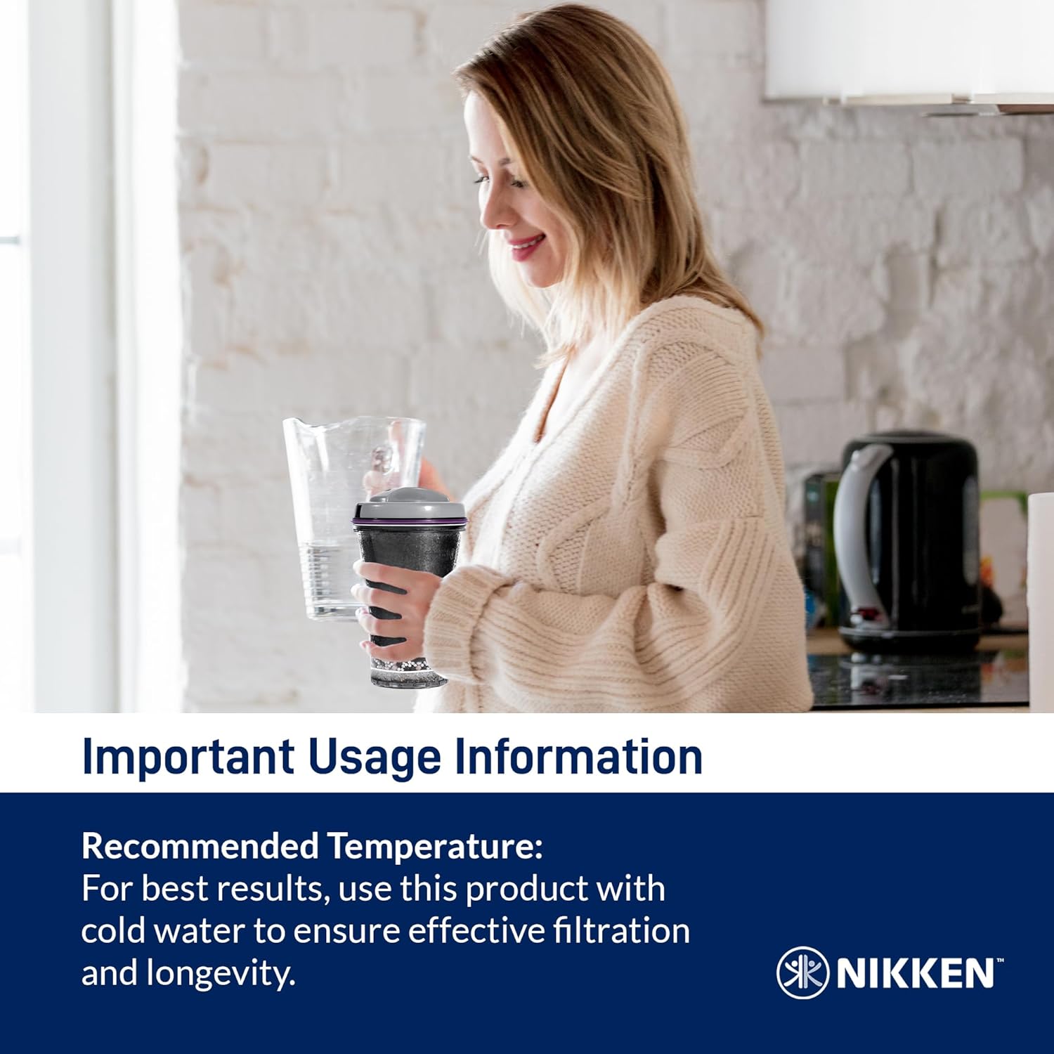 Nikken - PiMag Waterfall Filter Cartridge - Advanced Ionic Filtration, Copper Particles, Chlorine & Lead Reduction, pH Balance, Fresh Drinking Water - Image 6