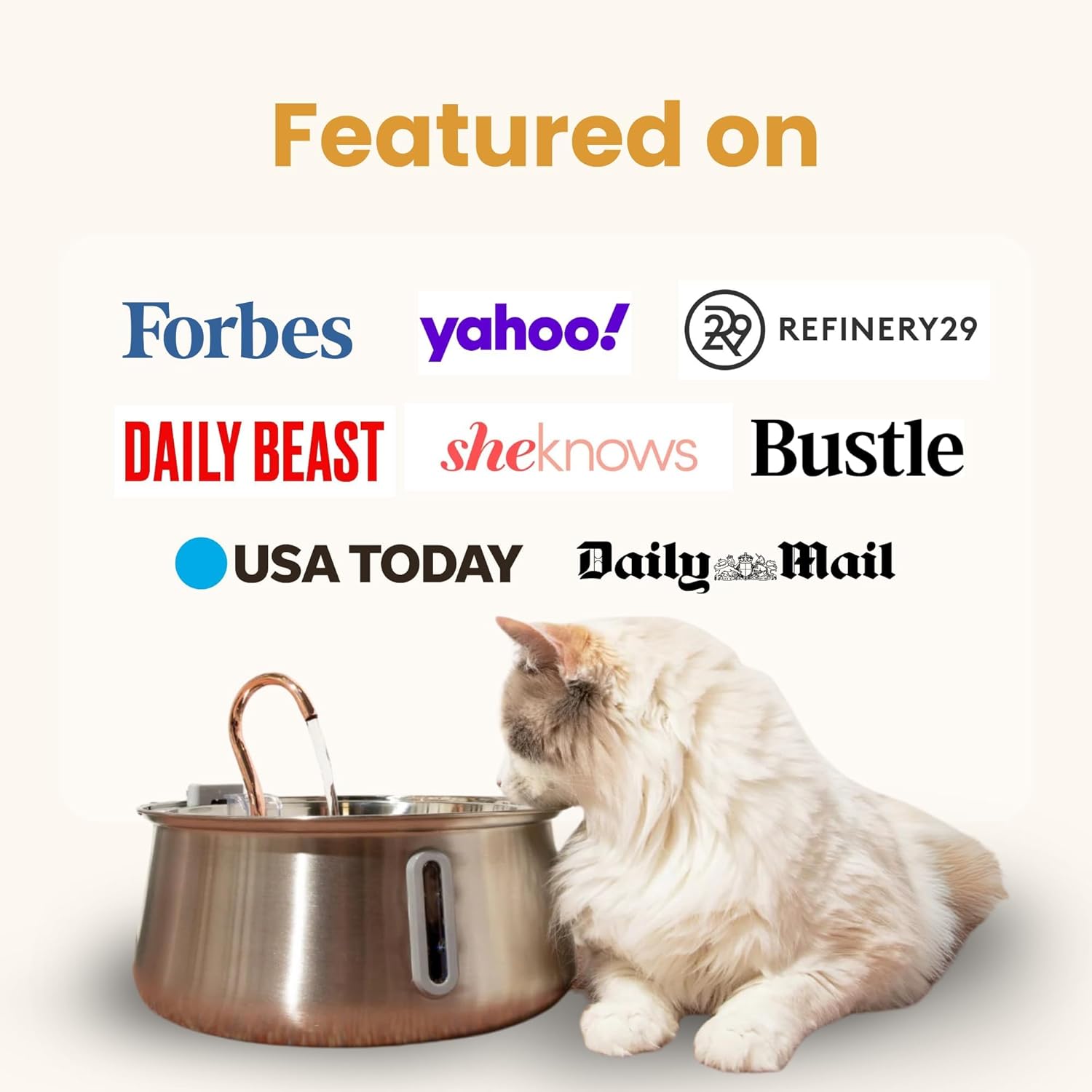KittySpout Stainless Steel Cat Water Fountain Automatic Drinking Fountain, Quiet Circulating Water Bowl, Dishwasher Safe, Indoor Pet Fountain for Hydrated Healthy Cats (Stainless Steel, 4L Corded) - Image 3