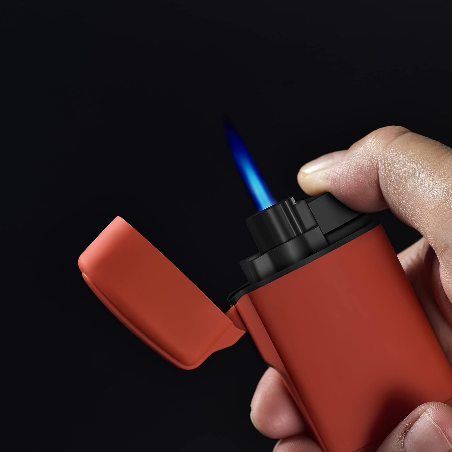 Mini Torch Lighter Windproof Jet Flame Butane Refillable Pocket Lighter for Candles, Outdoor, Camping, Fireplaces, Gas Stove, BBQ & Survival Gear, Pack 1, Black Color (Butane not Included) - Image 5