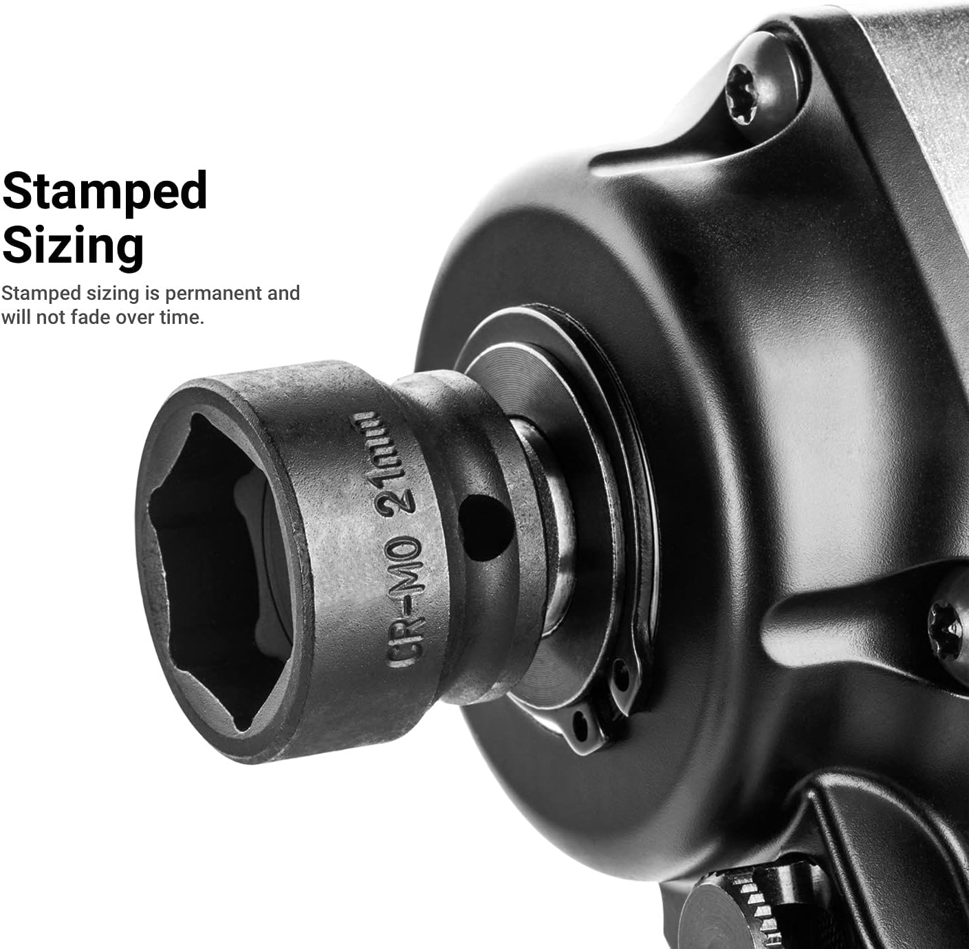 Capri Tools 32 mm Stubby Impact Socket, 1/2 in. Drive, 6-Point, Metric - Image 7