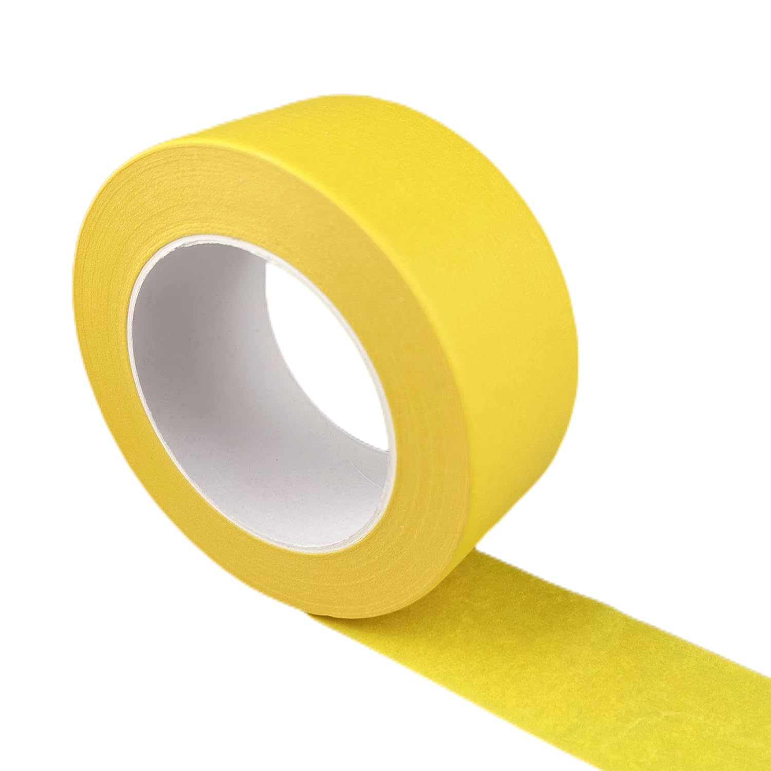 2 Inch Yellow Wide Masking Tape, Yellow Painters Tape for Home, Office, School Stationery, DIY Art, Crafts, Labeling (2 Inch X 55 Yard) - Image 3