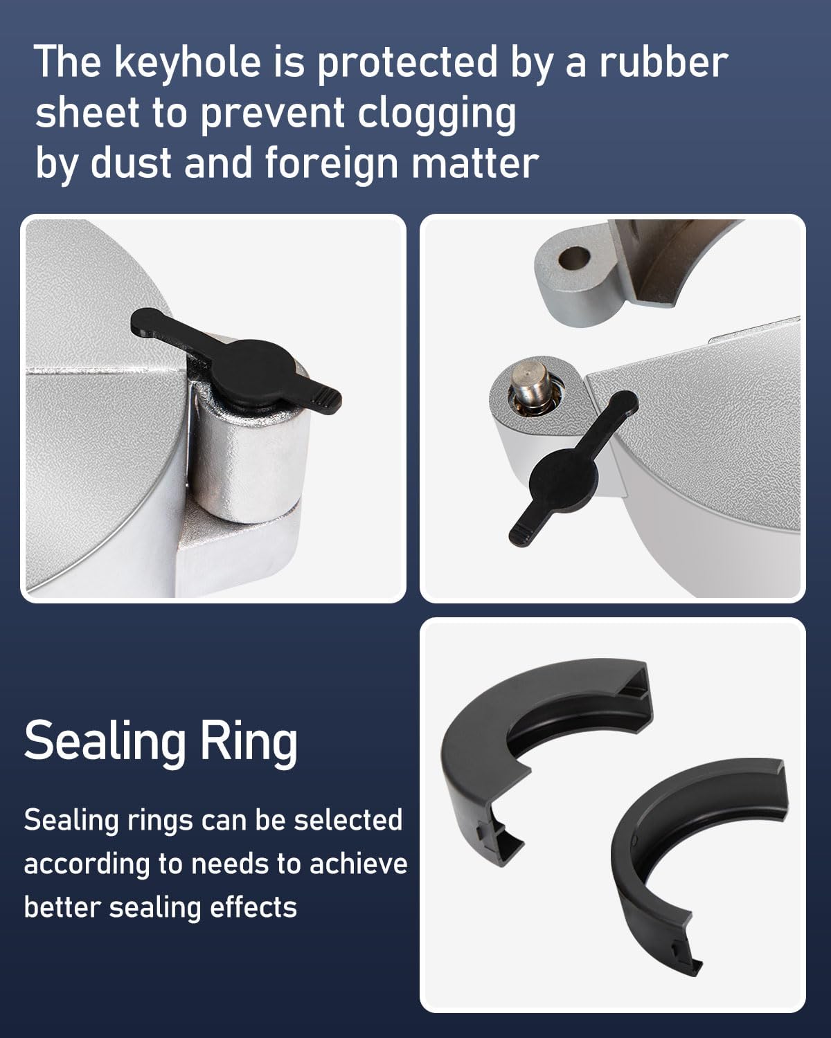 Upgrade Semi Truck Locking Fuel Cap Cover, with Two Keys, Fit for Kenworth, International, Mack, Volvo - Image 3