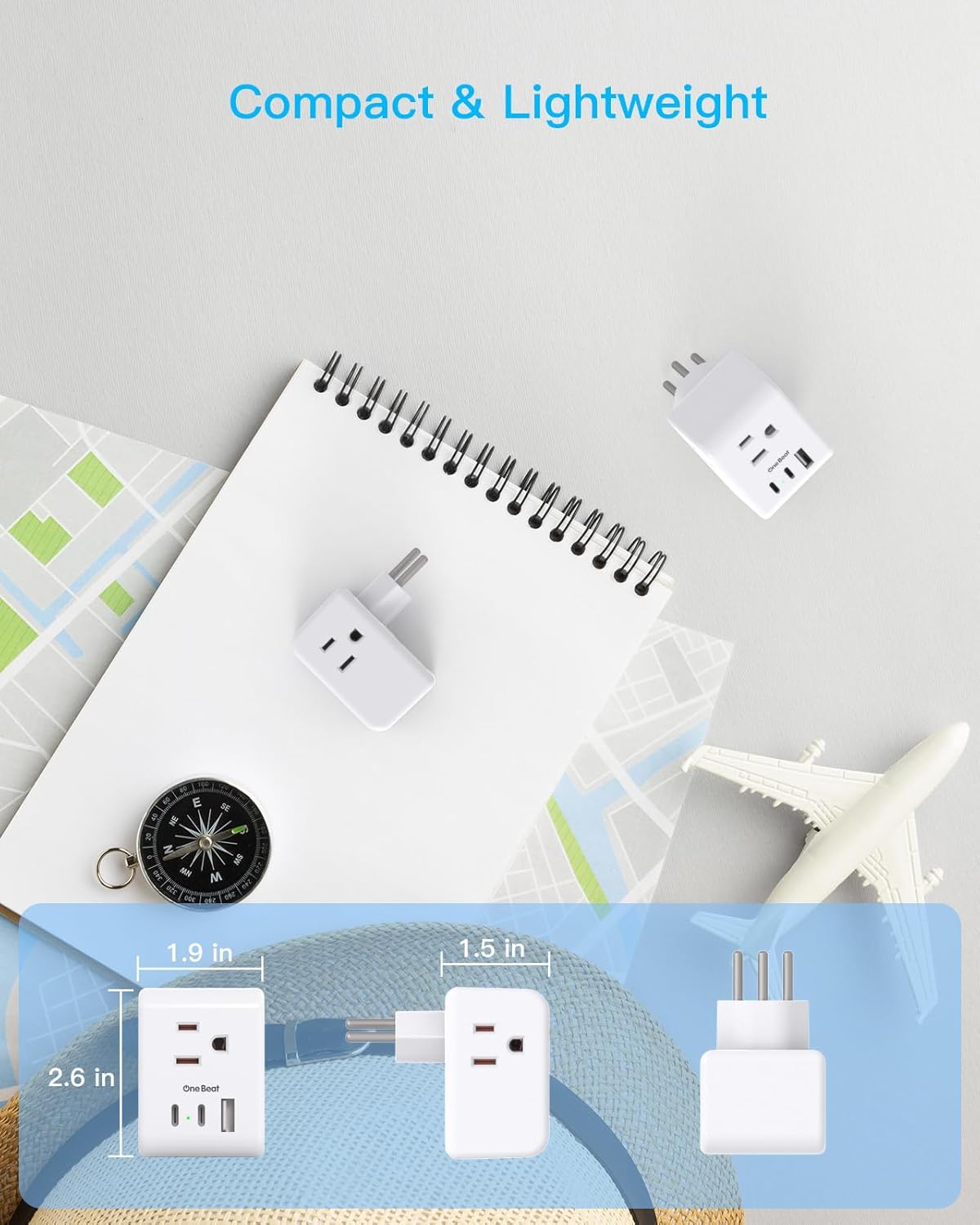 2 Pack Switzerland Travel Plug Adapter, Swiss Outlet Adapter with 3 Outlets 3 USB Charging Ports(2 USB C), Type J Power Adapter, Travel Essentials US to Switzerland, Rwanda, Liechtenstein - Image 3