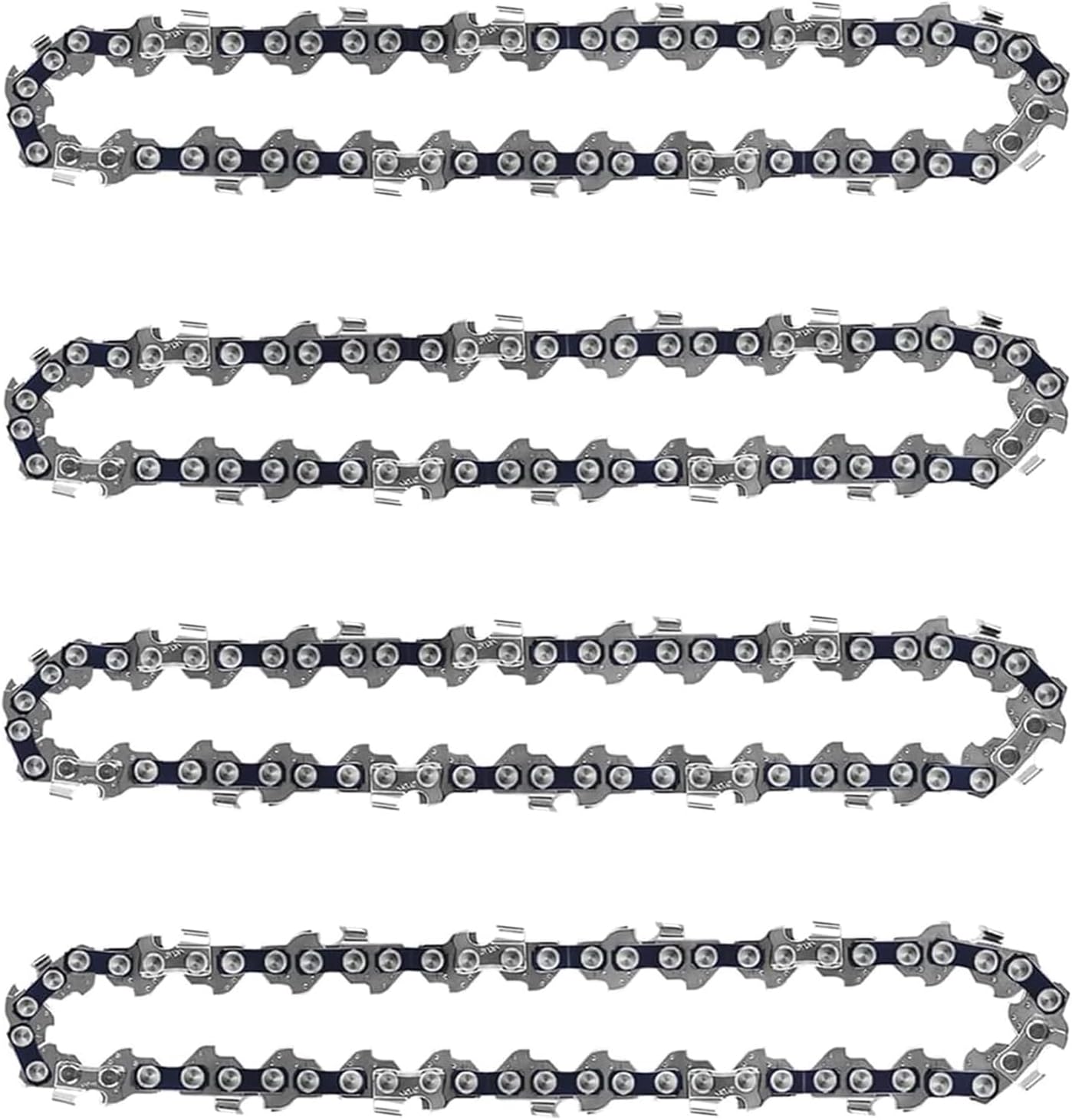 4 Pack 8 Inch Chainsaw Chain 050" Gauge, 3/8" LP Pitch, 33 Drive Links, 8 Inch Pole Saw Chains Fits for Chicago Sun Joe SWJ800E SWJ806E Portland, Greenworks, Chicago and More- S33