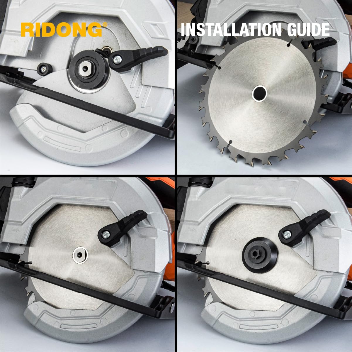 Saw Blade Bushing Set Adapter Ring, Reduction Ring Combo - 30mm-5/8'', 20mm-5/8'', 7/8''-5/8'', 20mm-1/2'', 1''-5/8'', 20mm-10mm, 3/8''-1/2'' - Pack of 16 - Image 5