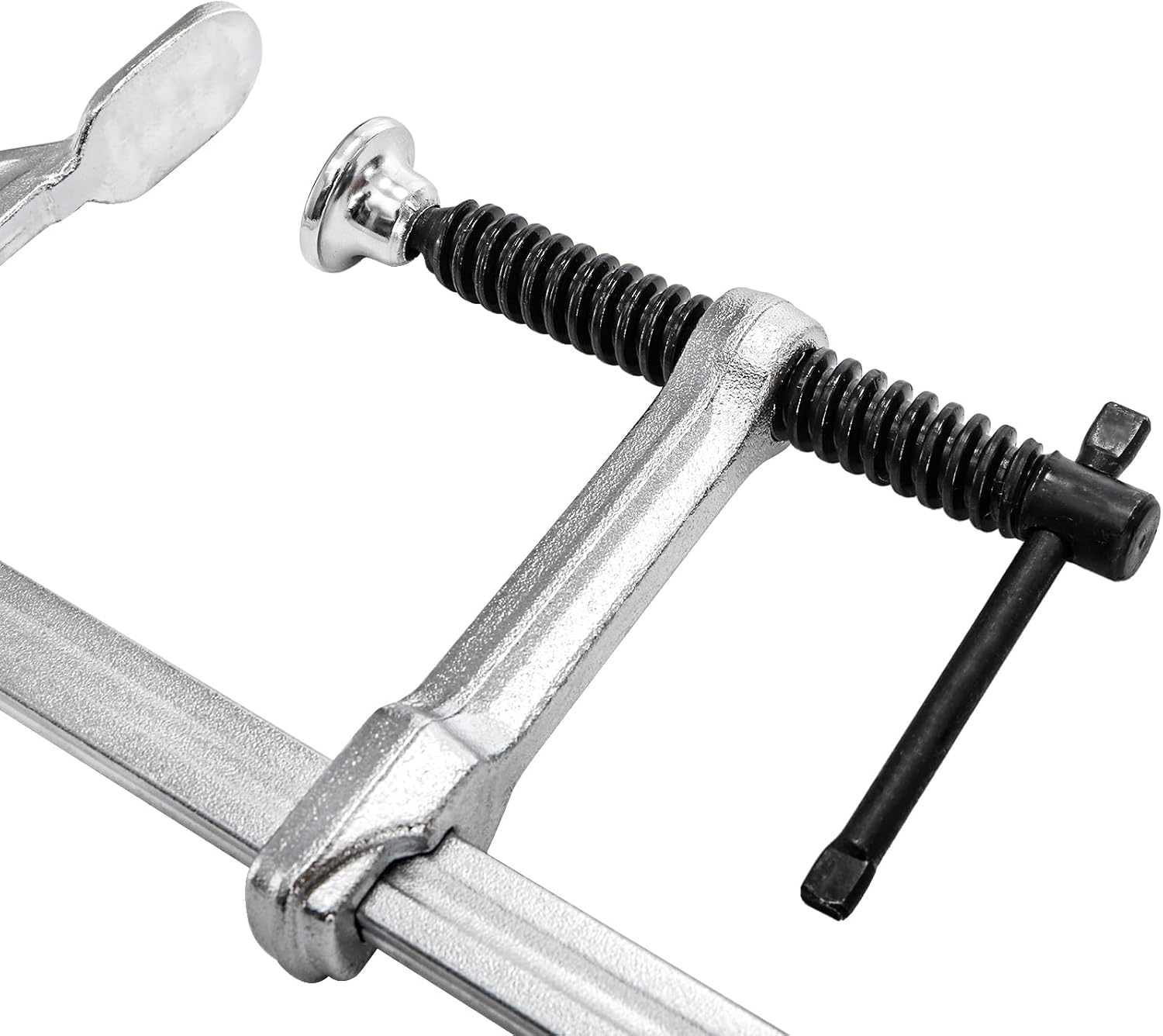 SOUJOY 4 Pack Bar Clamp for Welding, 12 Inch F Clamp, Light -Duty Steel Drop Forged Bar Clamps with Max 450Lbs Load Limit for Welding, Woodworking, Metal working, DIY and Crafts - Image 3