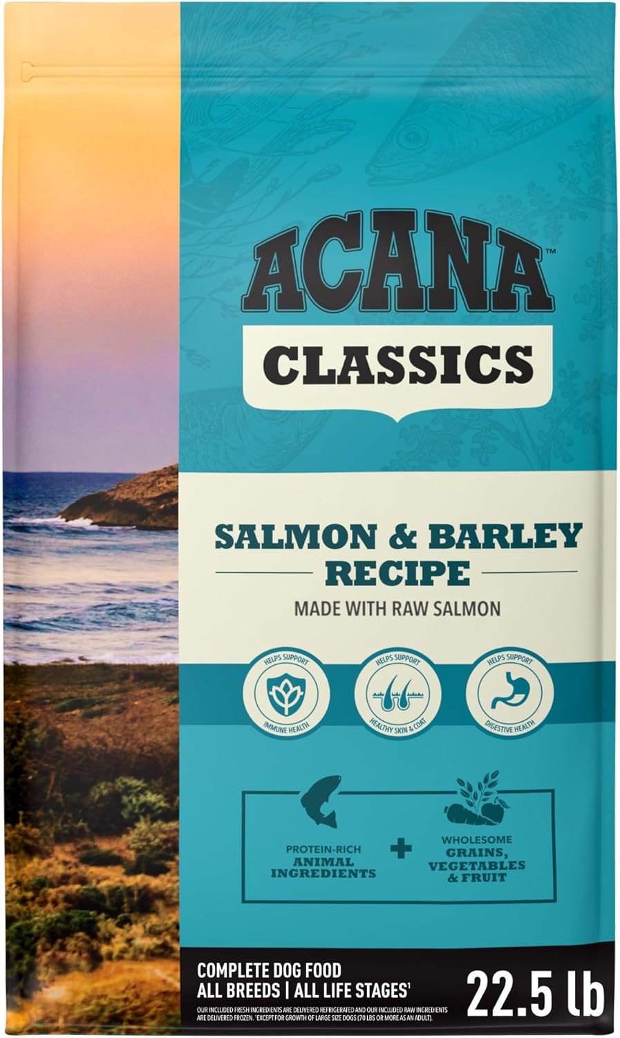 ACANA Classics Dry Dog Food Salmon and Barley Recipe 22.5lb Bag