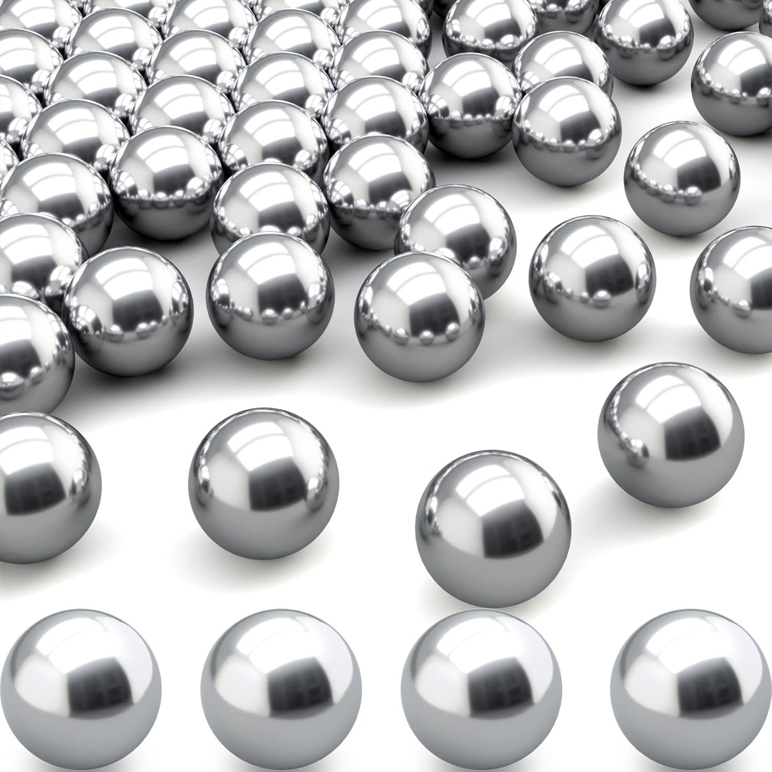 HINZIC 125pcs Paint Mixing Balls, 4mm/0.16inch Nail Polish 316 Stainless Steel Bearing Balls