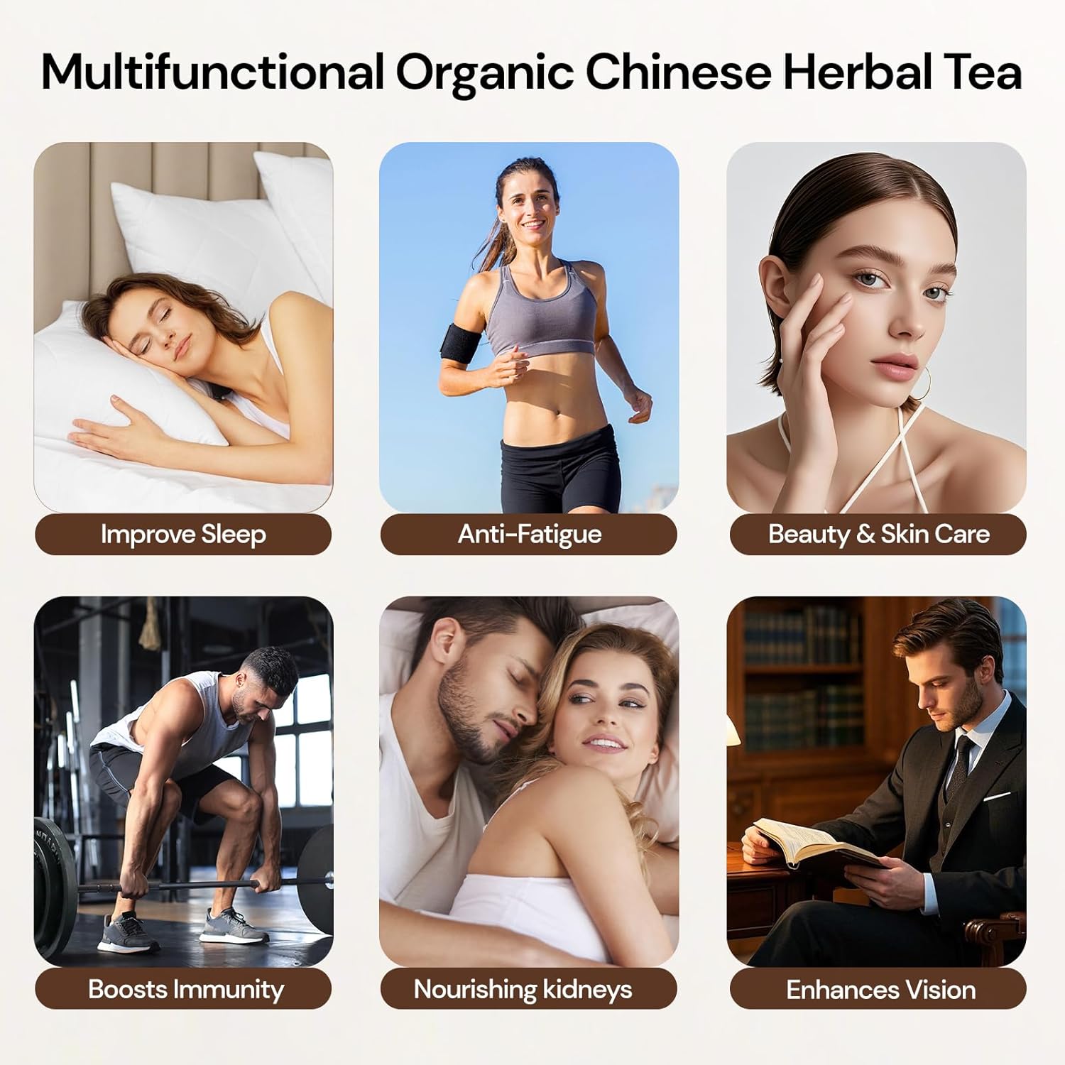 Kidney Tea Formula Ginseng Nine Treasure Tea, Natural Kidney Cleanse Detox & Repair Ginseng & Mulberry Herbal Teabags for Men & Women, 9 Precious Ingredients Formula (2 Pack/50 Bags) - Image 5