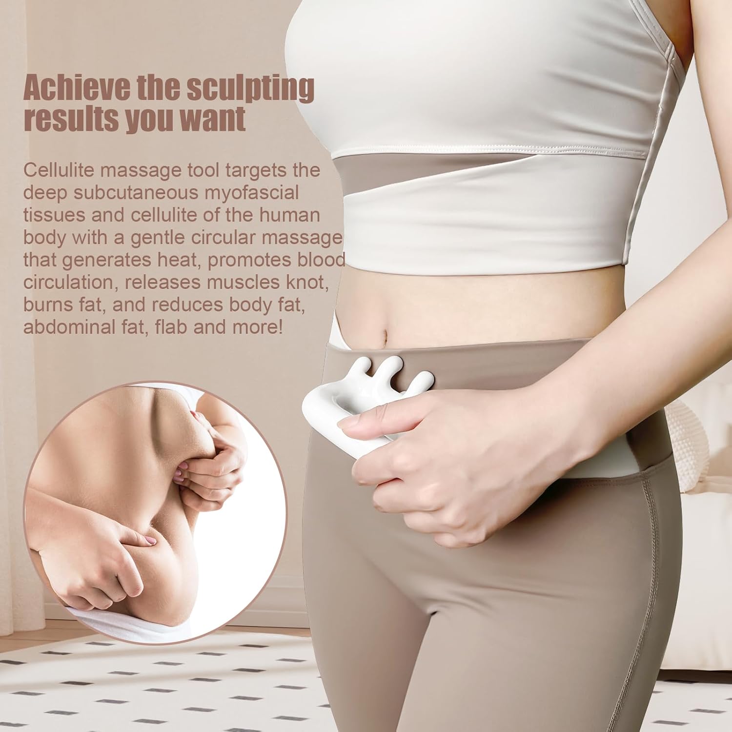 Fascia Massage Tool Trigger Point Massage Tools Anti Blaster for Cellulite Massage Tool Reaching Deep Myofascial Tissue Throughout The Body Release Muscle Knot Reduction Cellulite - Image 2