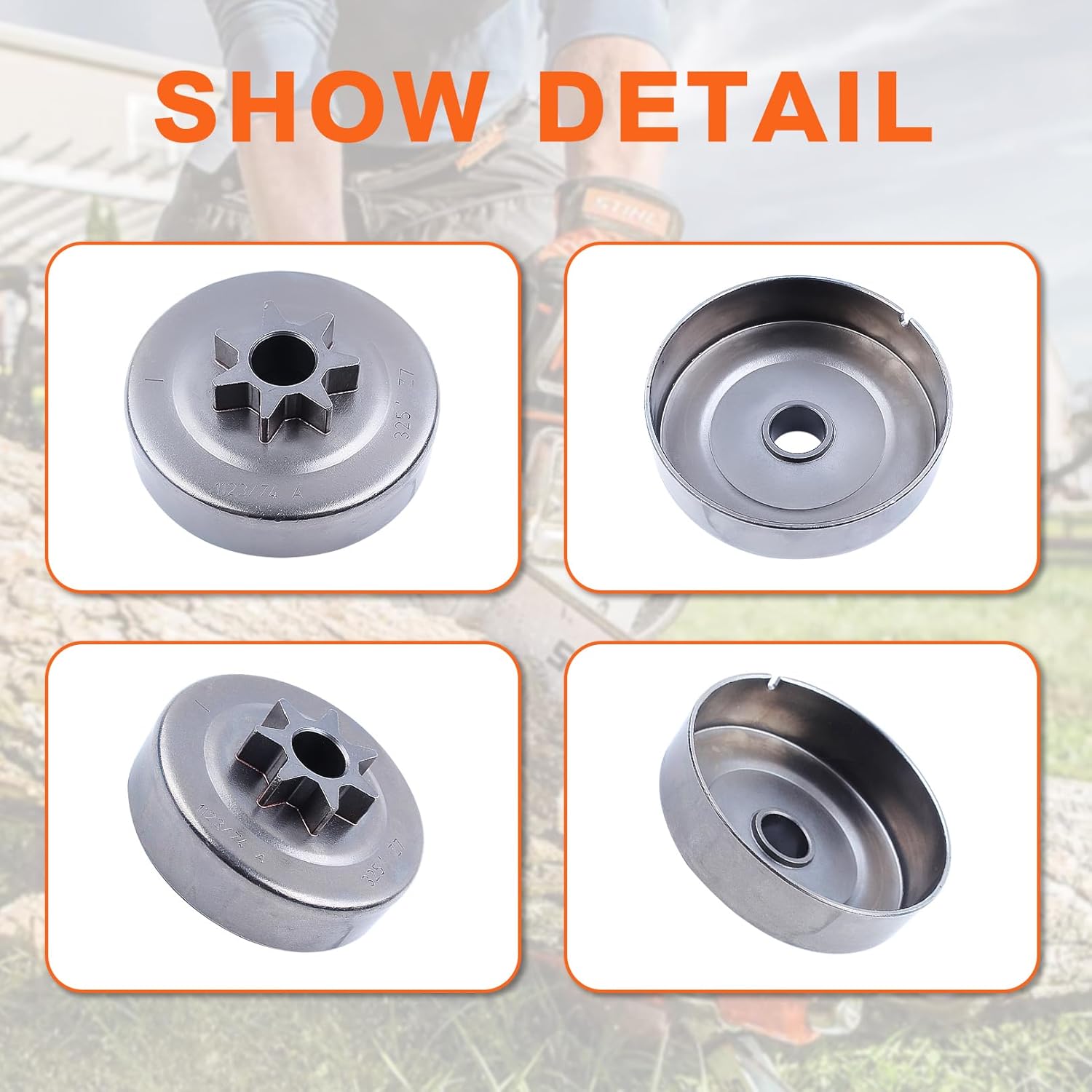 .325"-7T Clutch Drum Spur Sprocket Cover Kit for Stihl MS231 MS251 MS241 MS231C MS241C MS251C Chainsaw 1143 640 2002 - Image 6