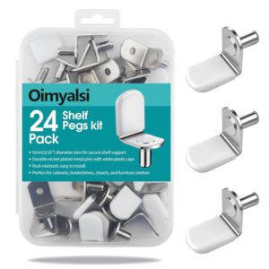 24 Pack Shelf Pegs 5mm (3/16”...