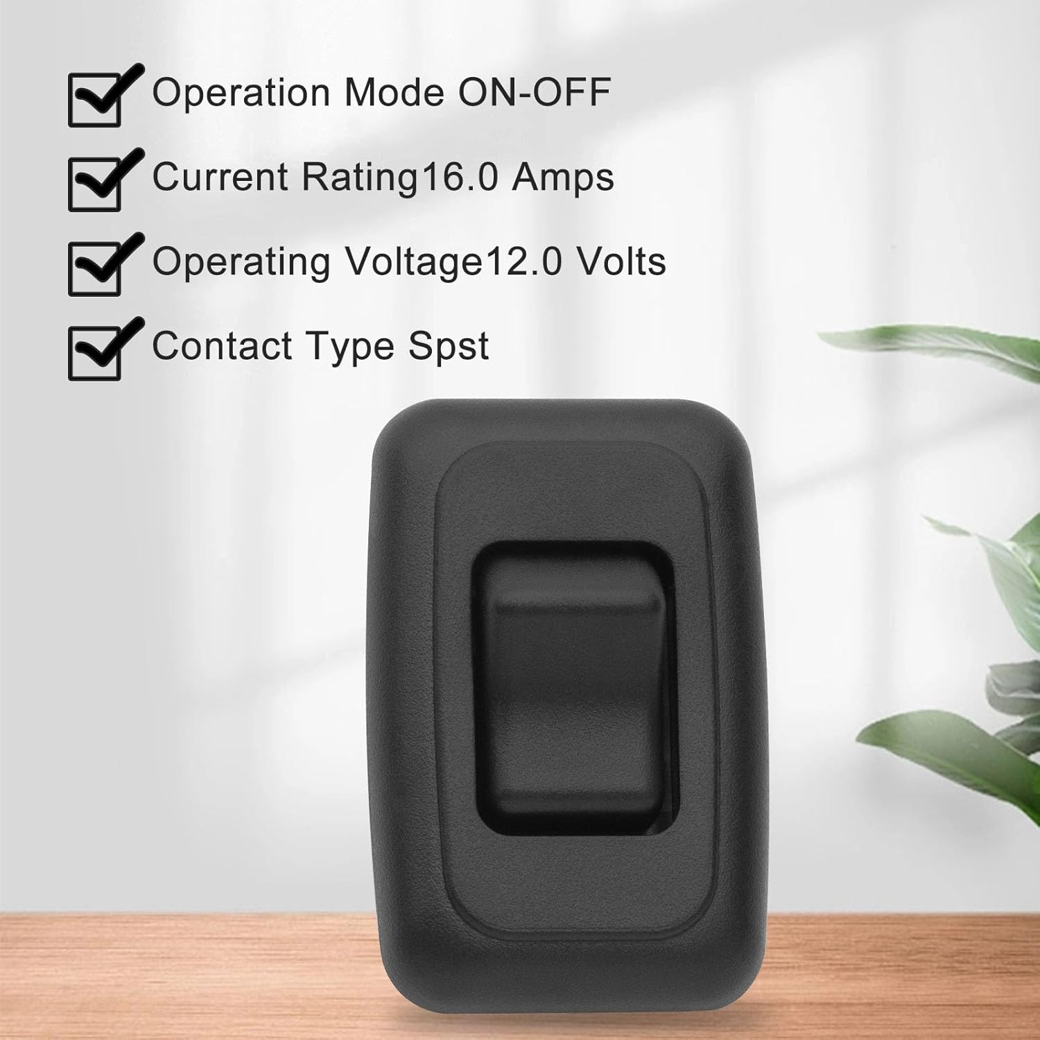 Single SPST On-Off Switch with Bezel, Technology Components 12V Light Switch for RV, Camper, Trailer - Image 4